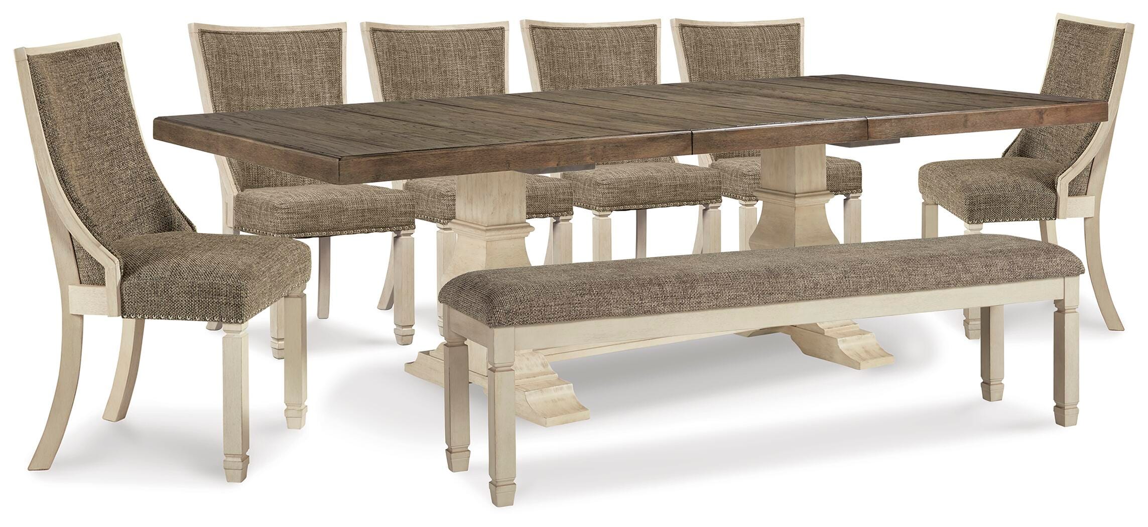 Bolanburg Dining Table, 6 Chairs and Bench - image 1