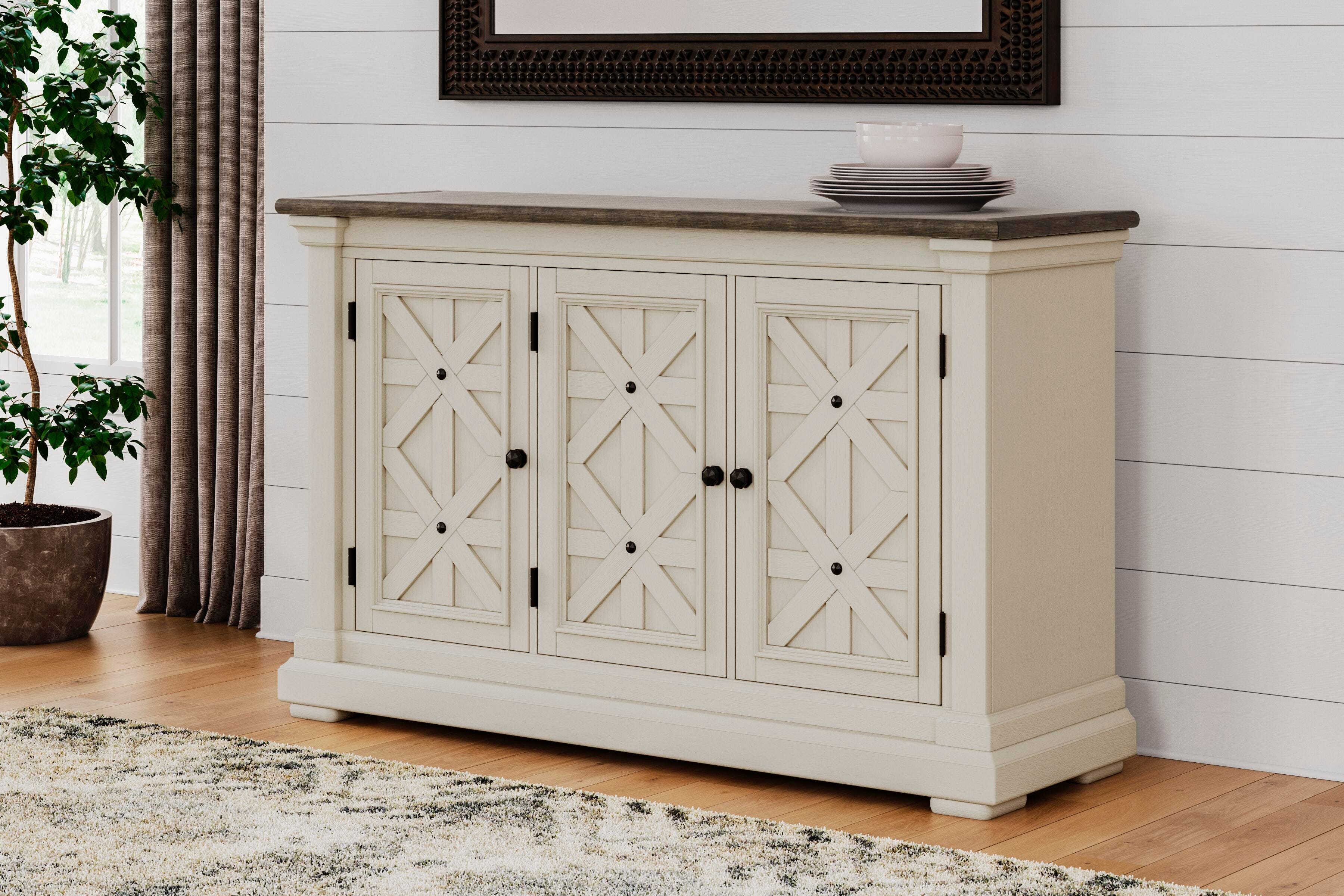 Bolanburg Counter Height Table with 6 Barstools, Server and Display Cabinet - image 27