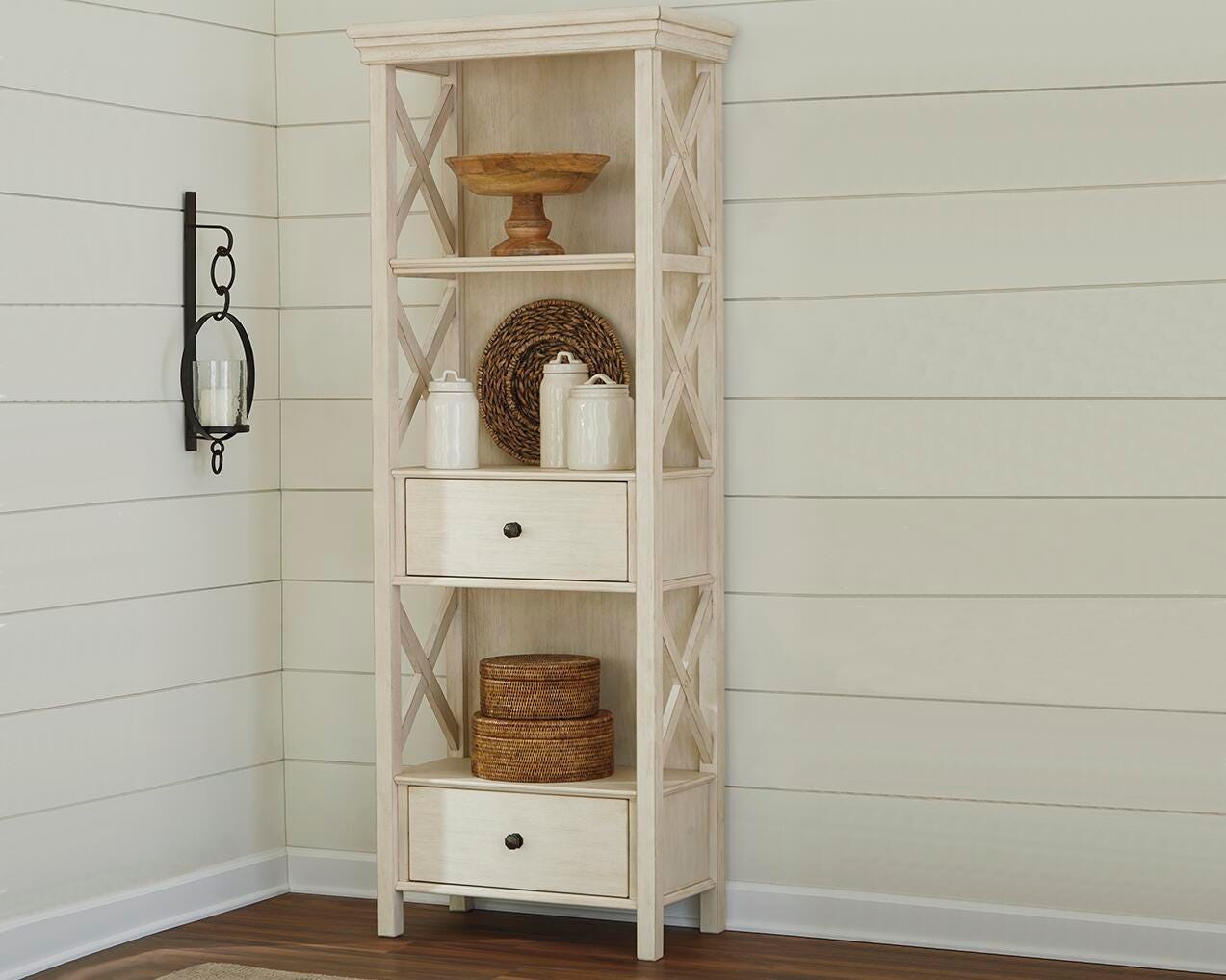 Bolanburg Counter Height Dining Table, 4 Stools, Bench and 2 Display Cabinets - image 27