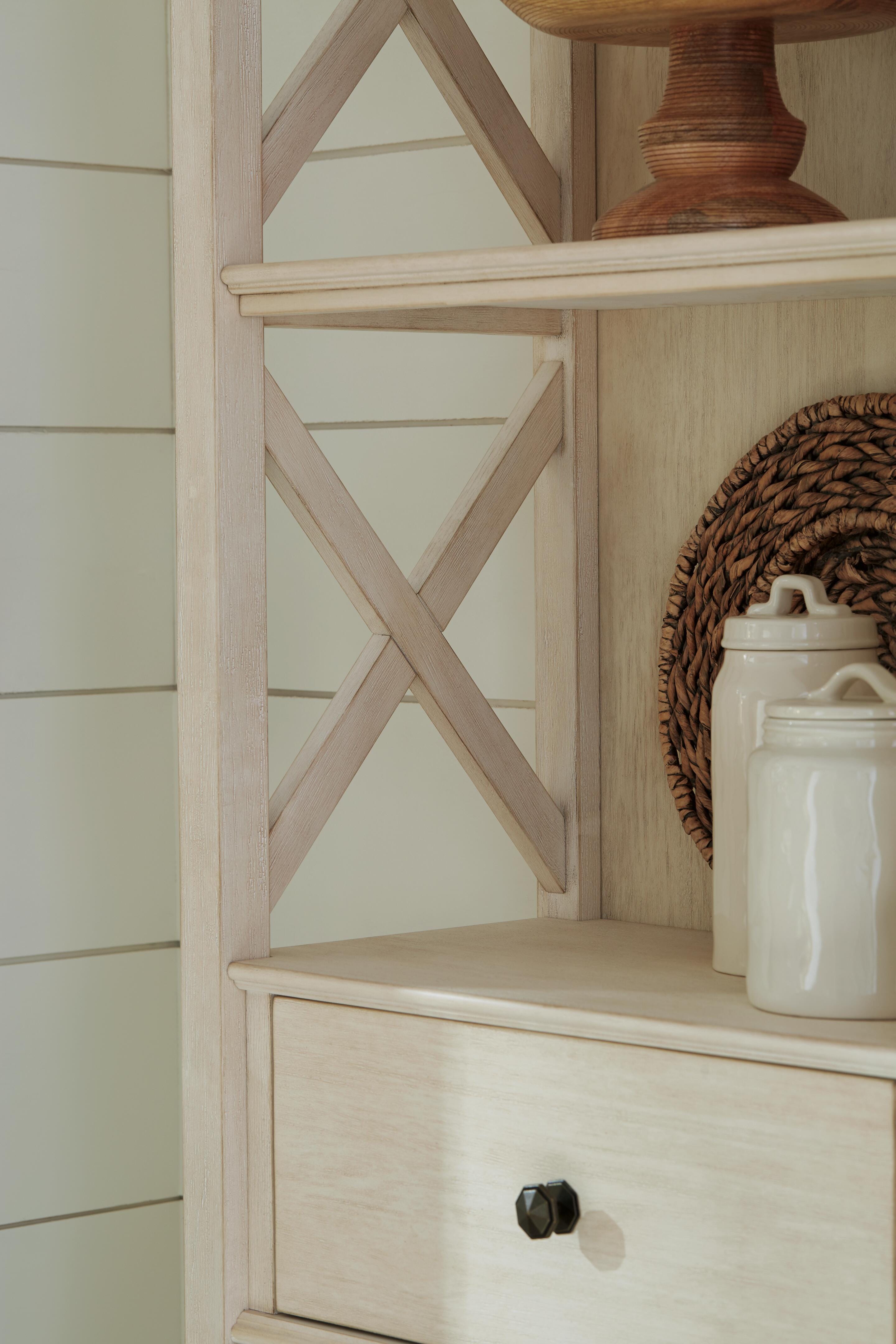 Bolanburg Display Cabinet, Antique White, large