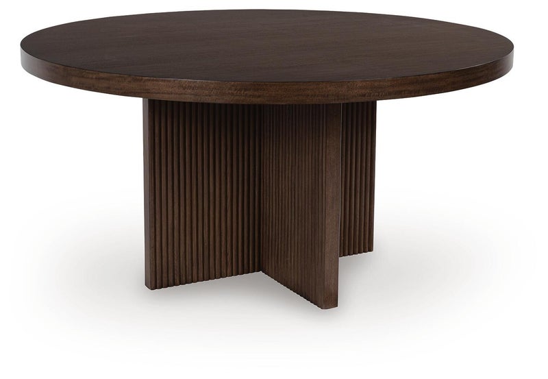 Korestone Dining Table, Dark Brown