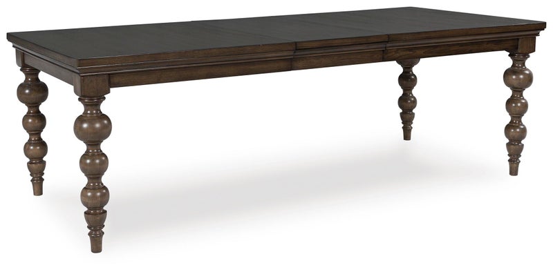 Veramond 72"-90" Extendable Dining Table, Dark Brown