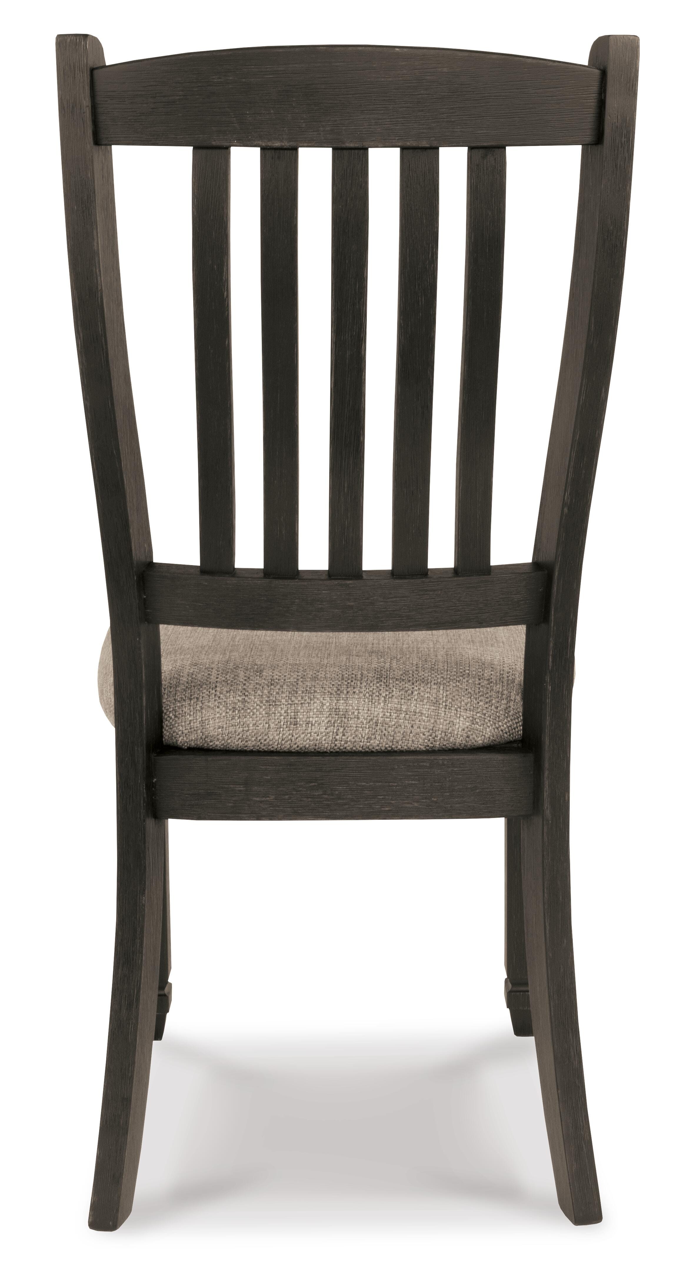 Tyler Creek Dining Table and 4 Chairs and Bench, Black/Gray, large
