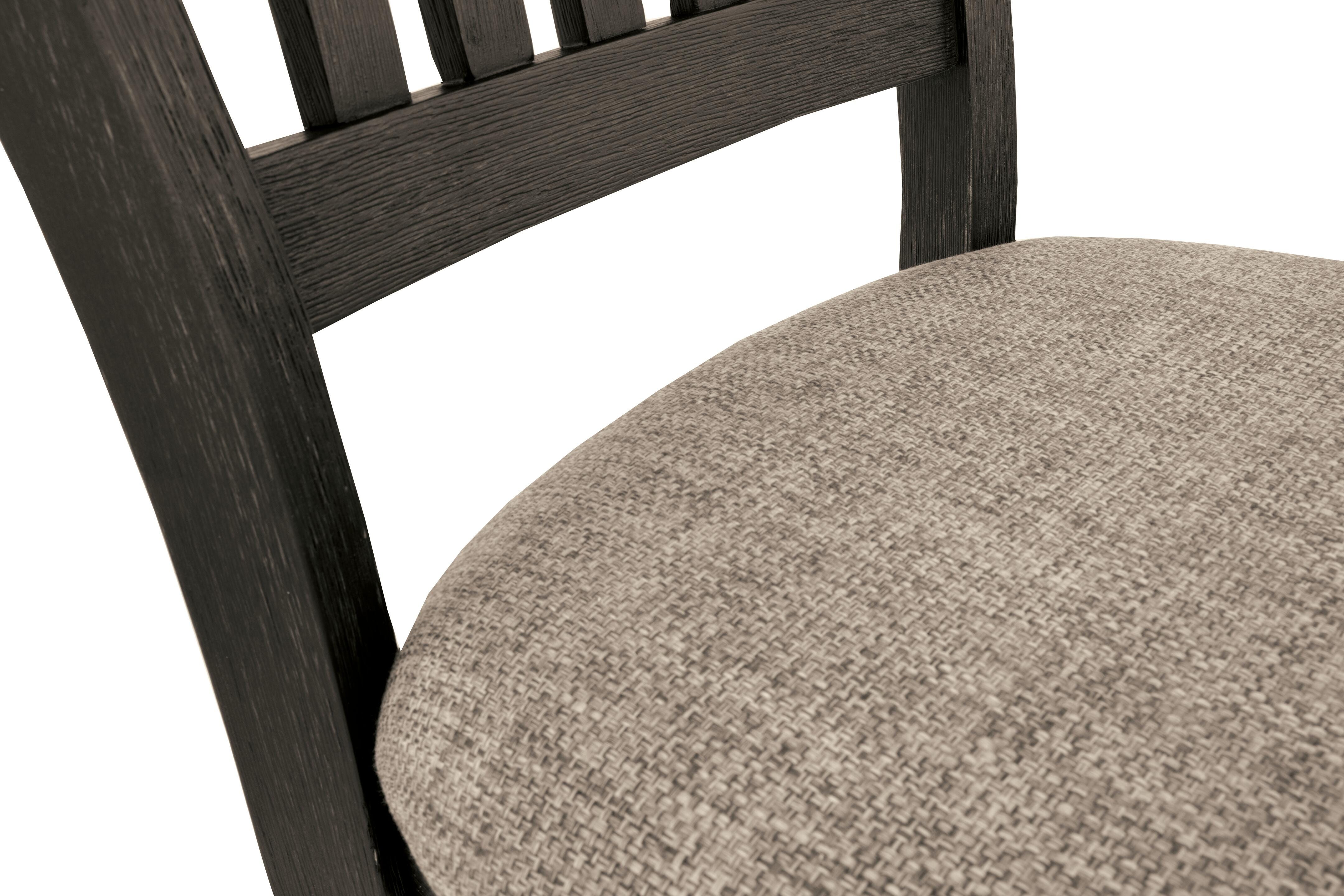 Tyler Creek Dining Table and 4 Chairs and Bench, Black/Gray, large