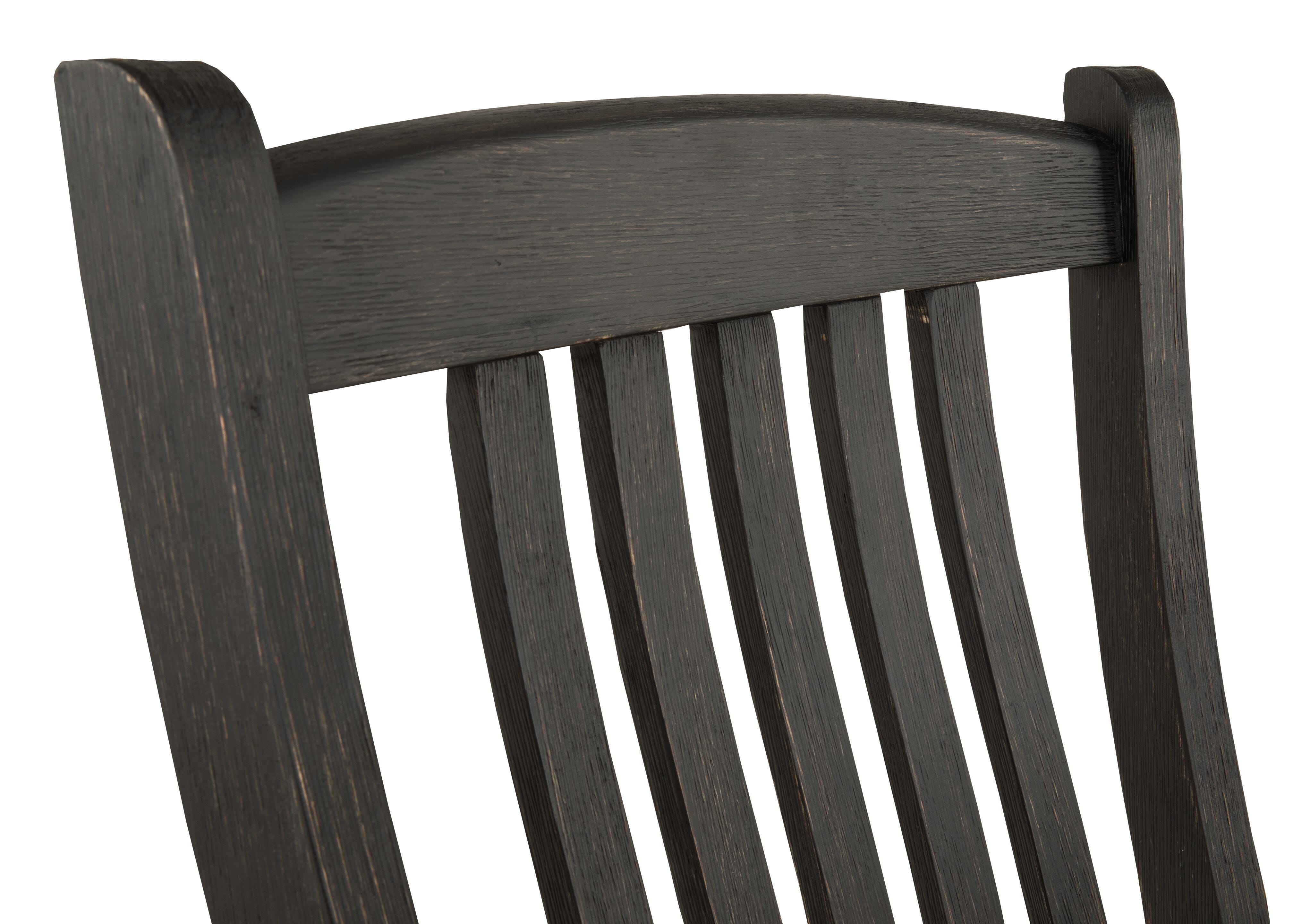 Tyler Creek Dining Table and 4 Chairs and Bench, Black/Gray, large