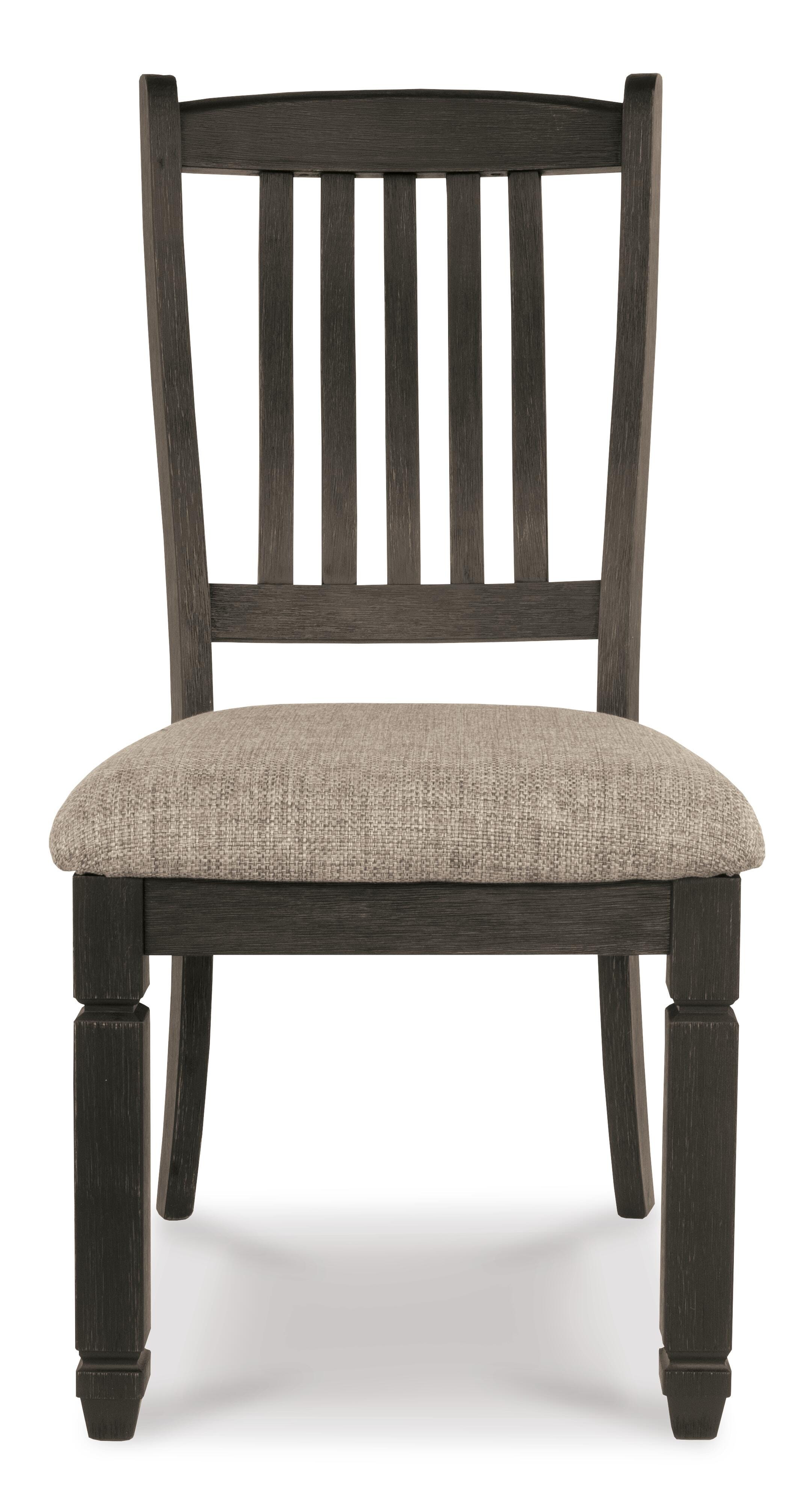 Tyler Creek Dining Table and 4 Chairs and Bench, Black/Gray, large