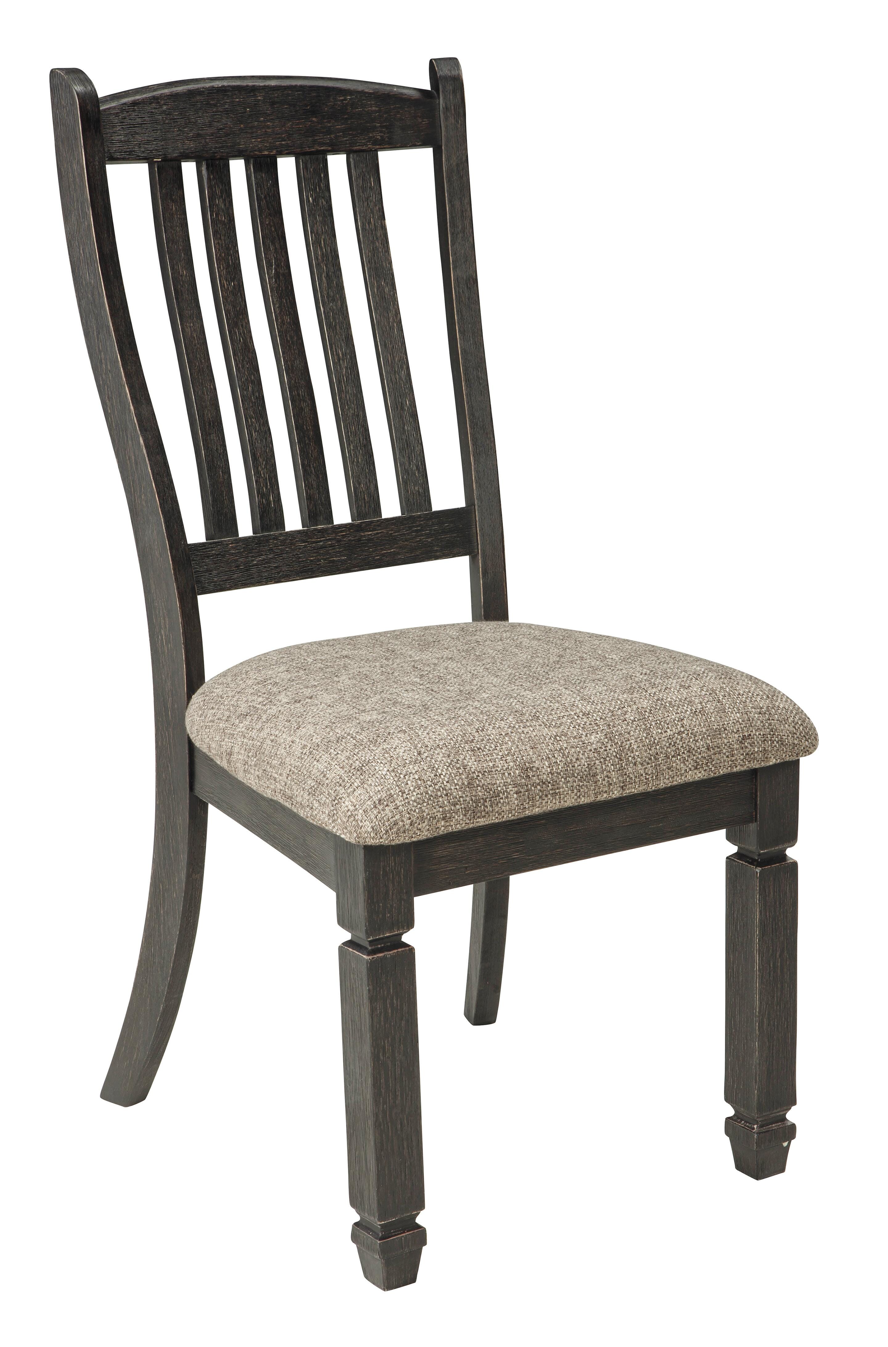 Tyler Creek Dining Table and 4 Chairs and Bench, Black/Gray, large
