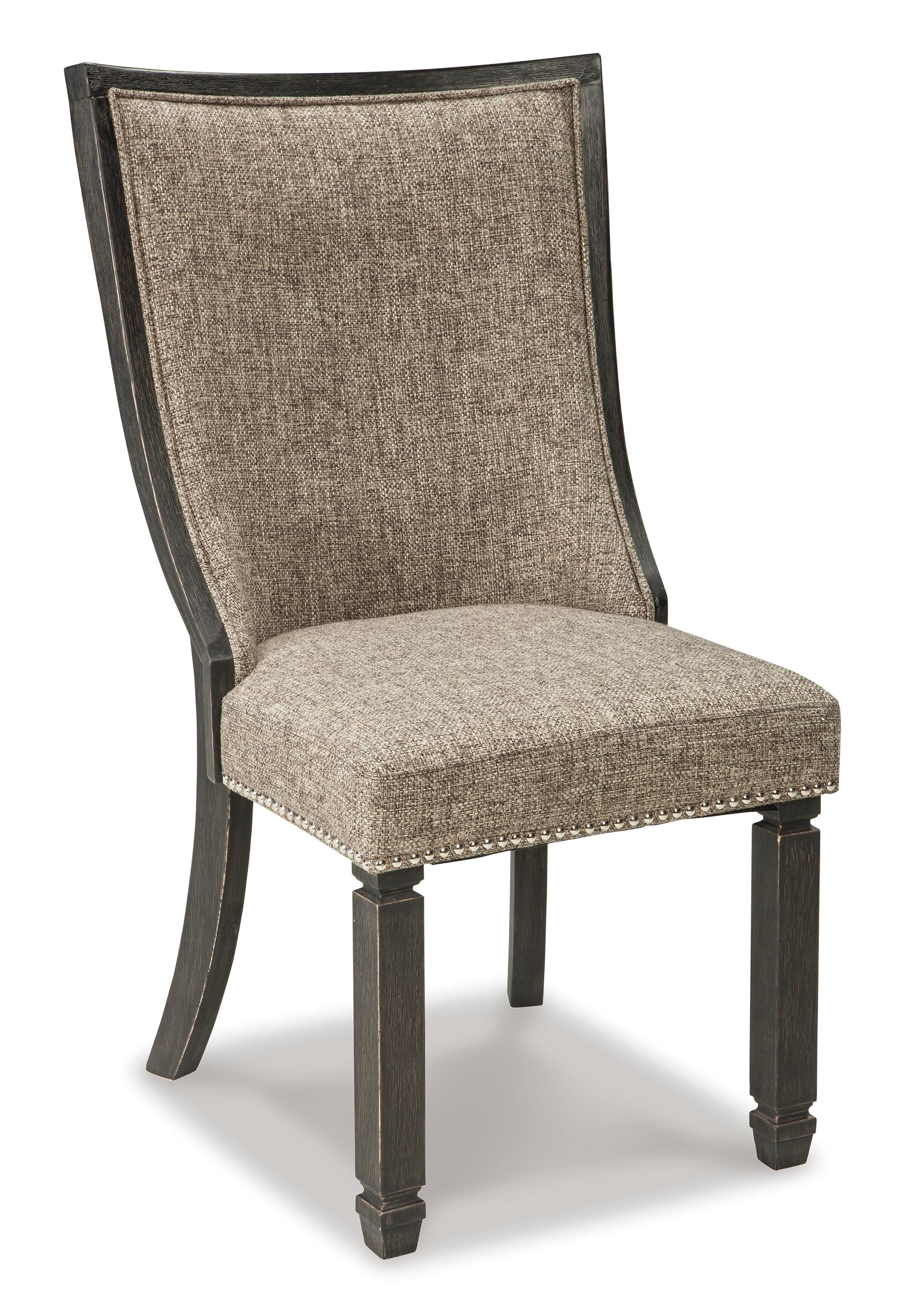 Tyler Creek Dining Table and 6 Chairs, Black/Gray, large