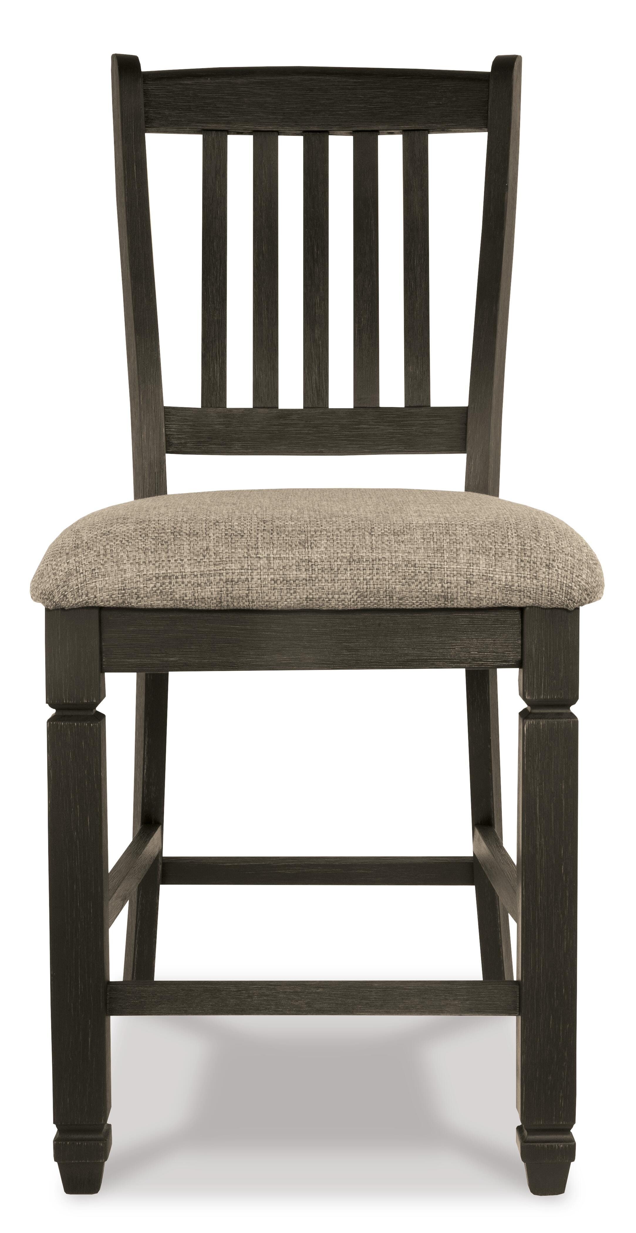 Tyler Creek Counter Height Bar Stool, Black/Grayish Brown, large