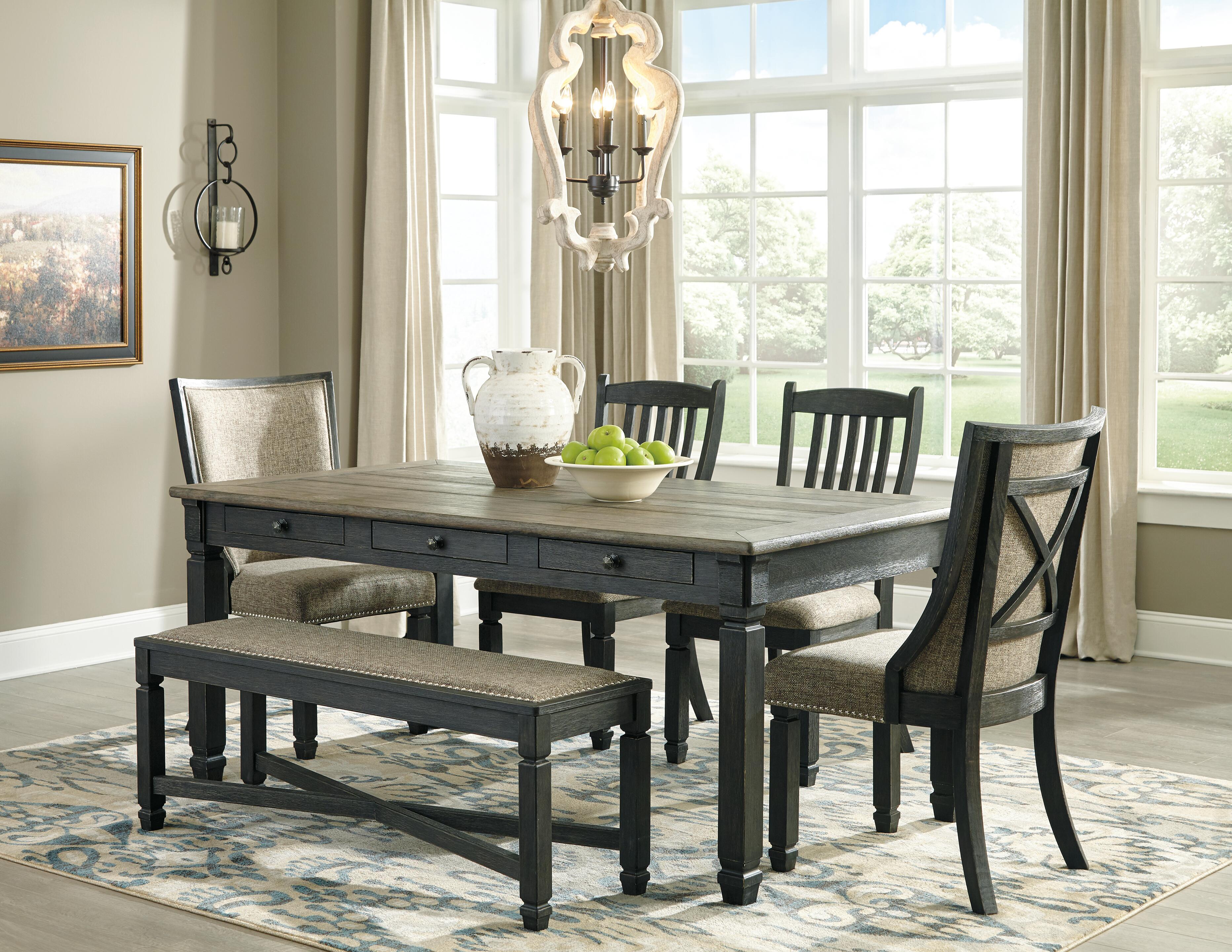 Mesa de comedor Tyler Creek con 4 sillas y banco - image 2