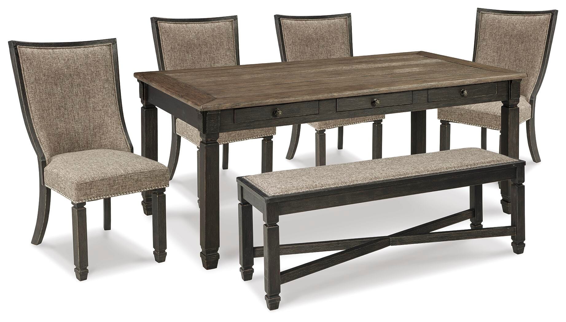 Mesa de comedor con 4 sillas y banco Tyler Creek - image 1