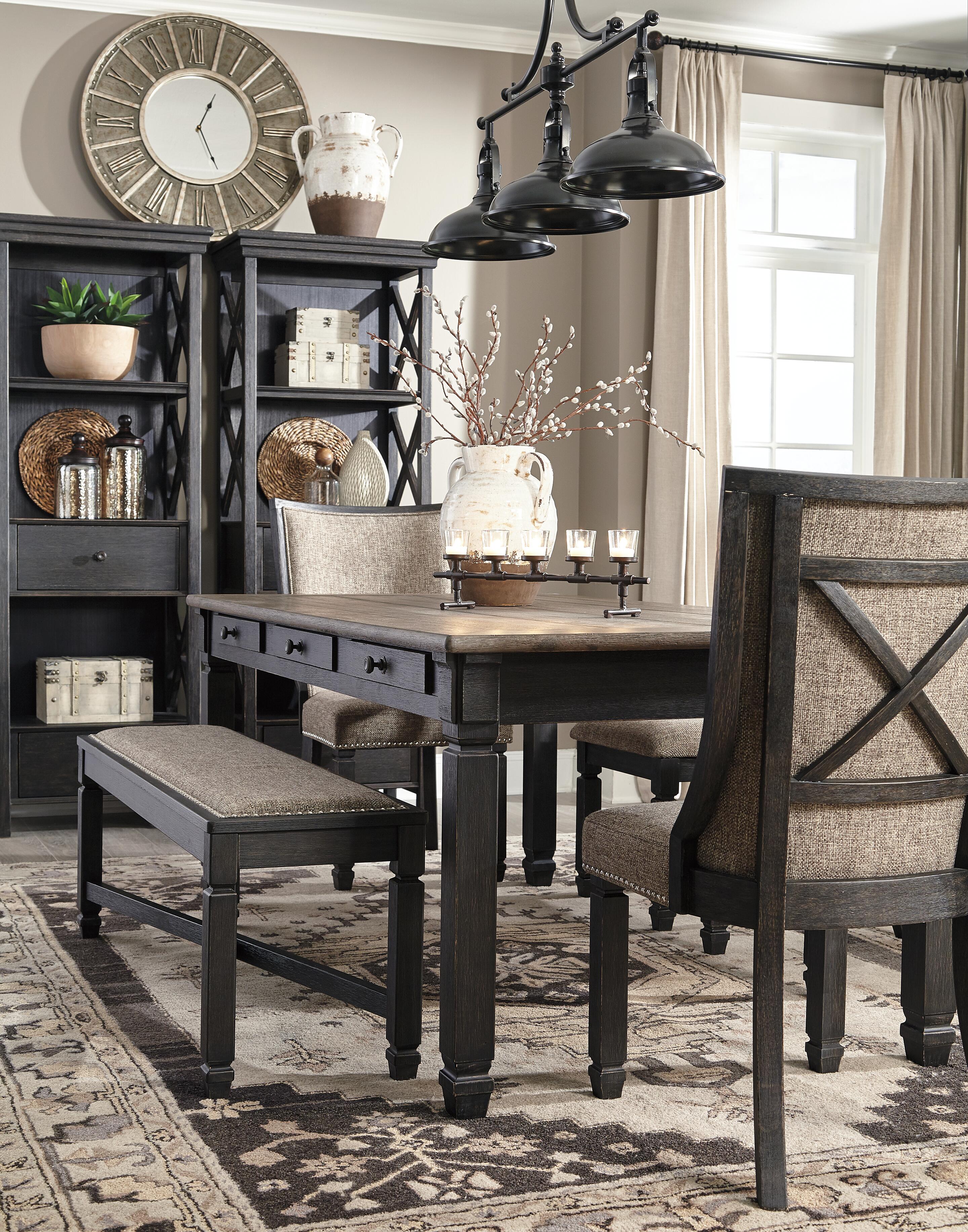 Tyler Creek Display Cabinet, Black/Gray, large