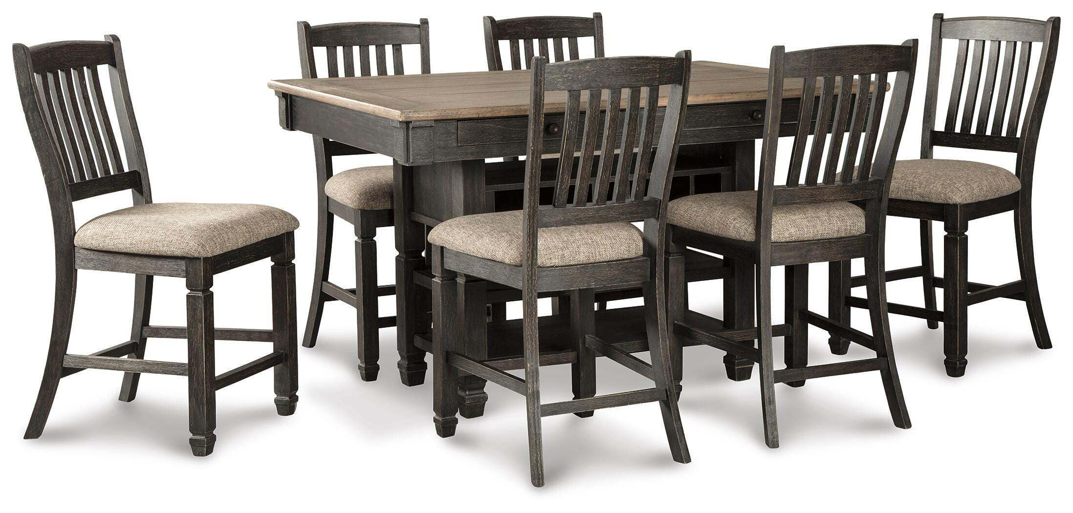 Mesa de comedor de altura de mostrador Tyler Creek y 6 taburetes de bar - image 2
