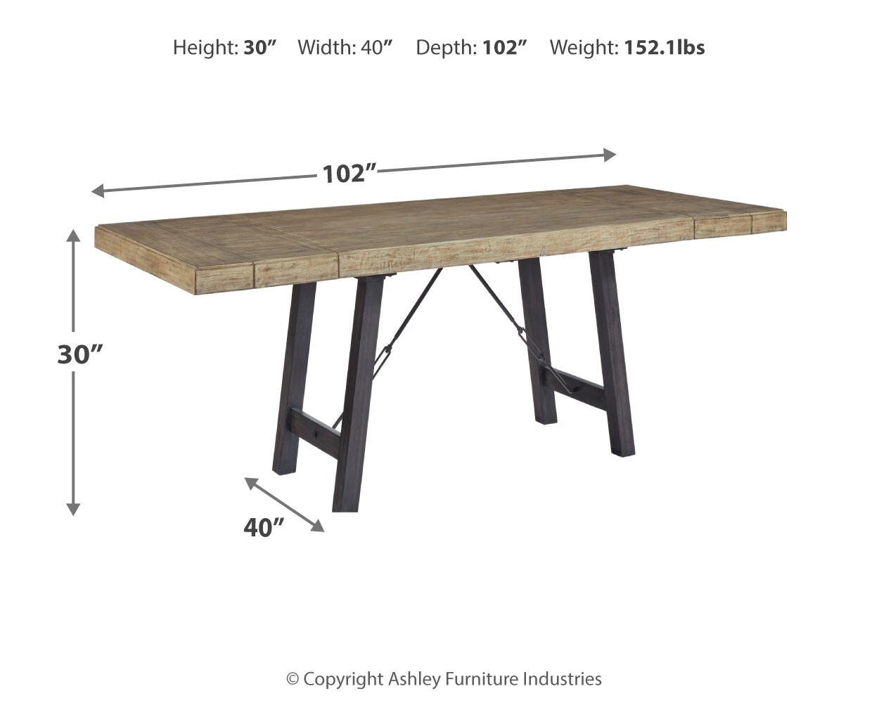 Baylow Dining Table, , large