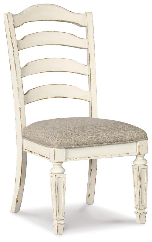 Realyn Ladderback Dining Chair, Chipped White