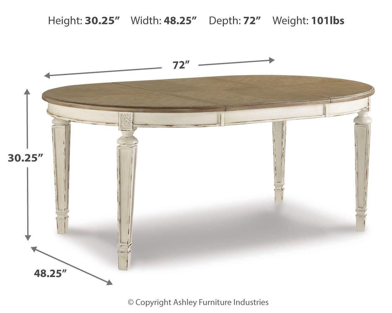 Realyn Dining Extension Table - image 4