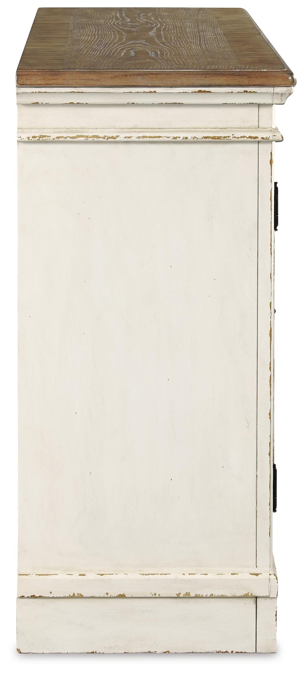 Realyn Dining Server, Chipped White, large