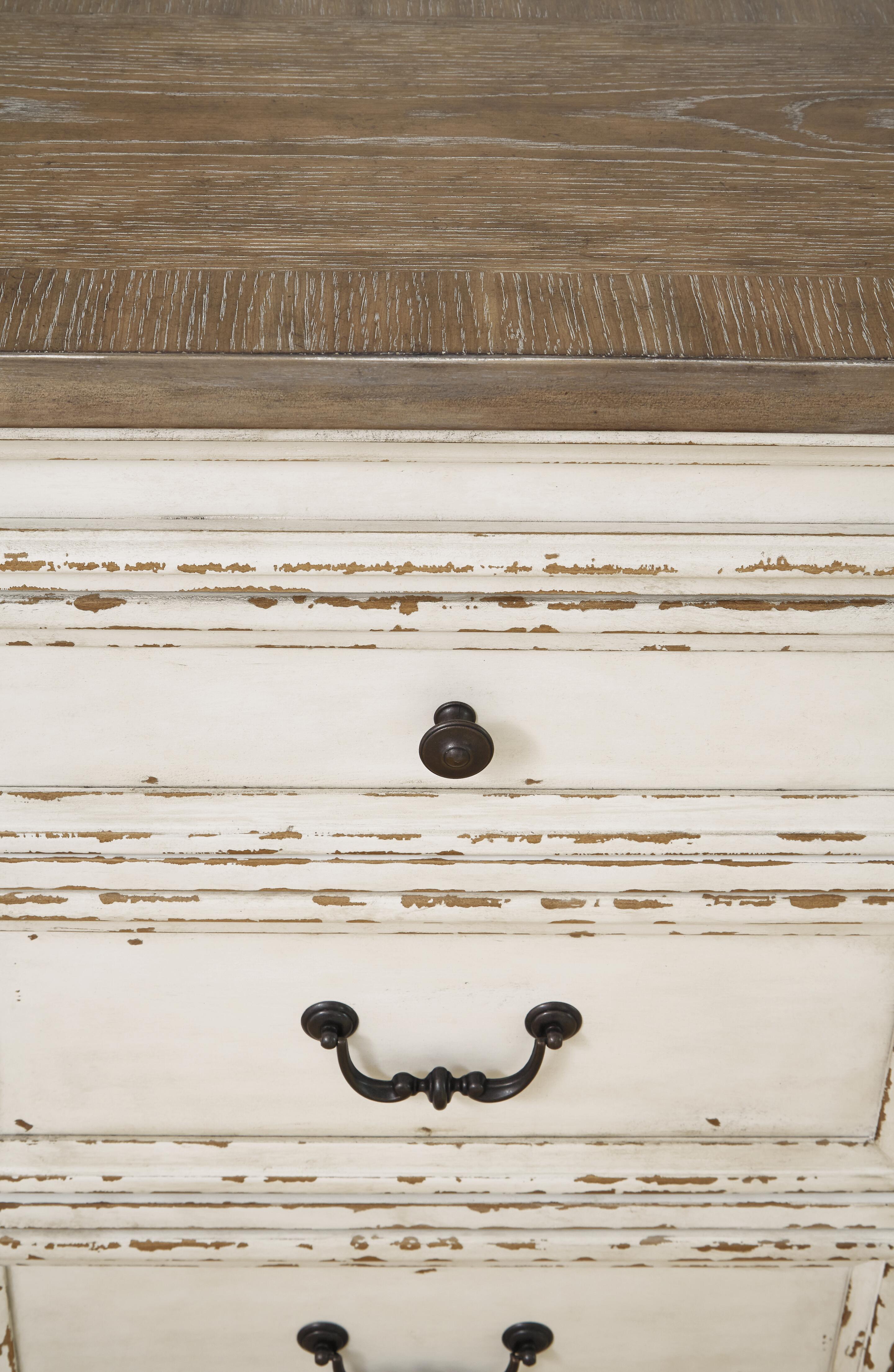 Realyn Dining Server, Chipped White, large