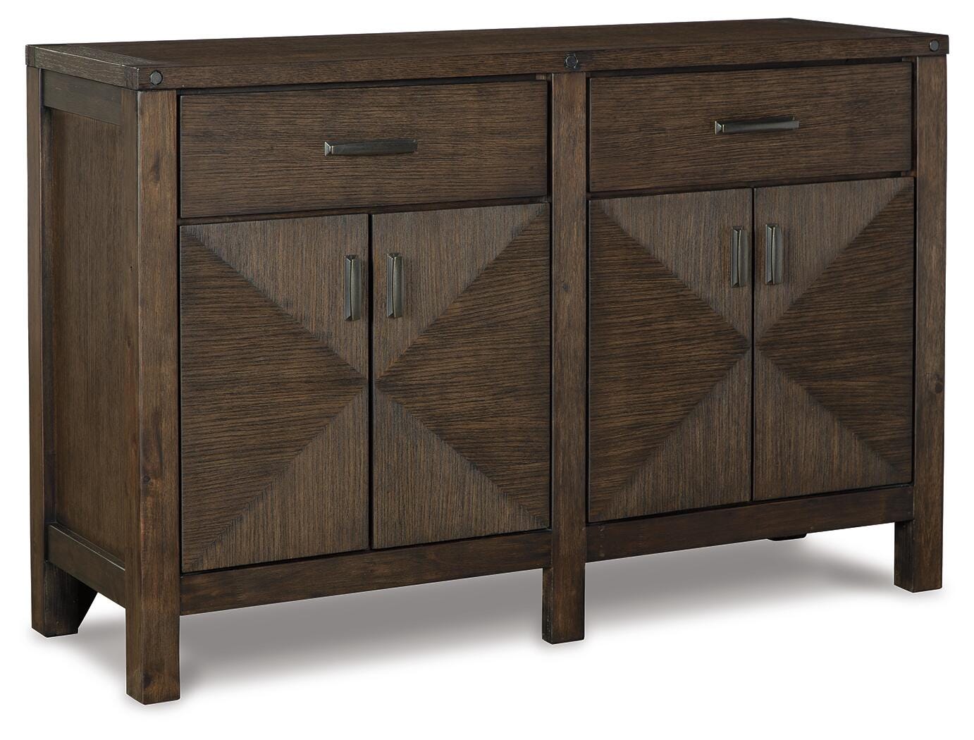 Dellbeck Dining Server with Diamond Pattern Inlay | Ashley