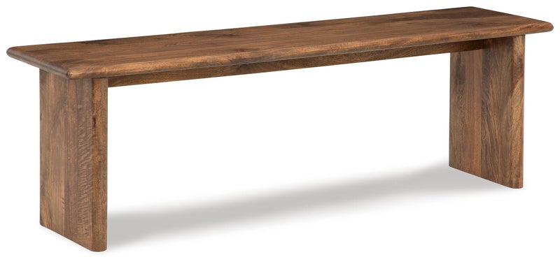 Isanti 58" Dining Bench, Light Brown