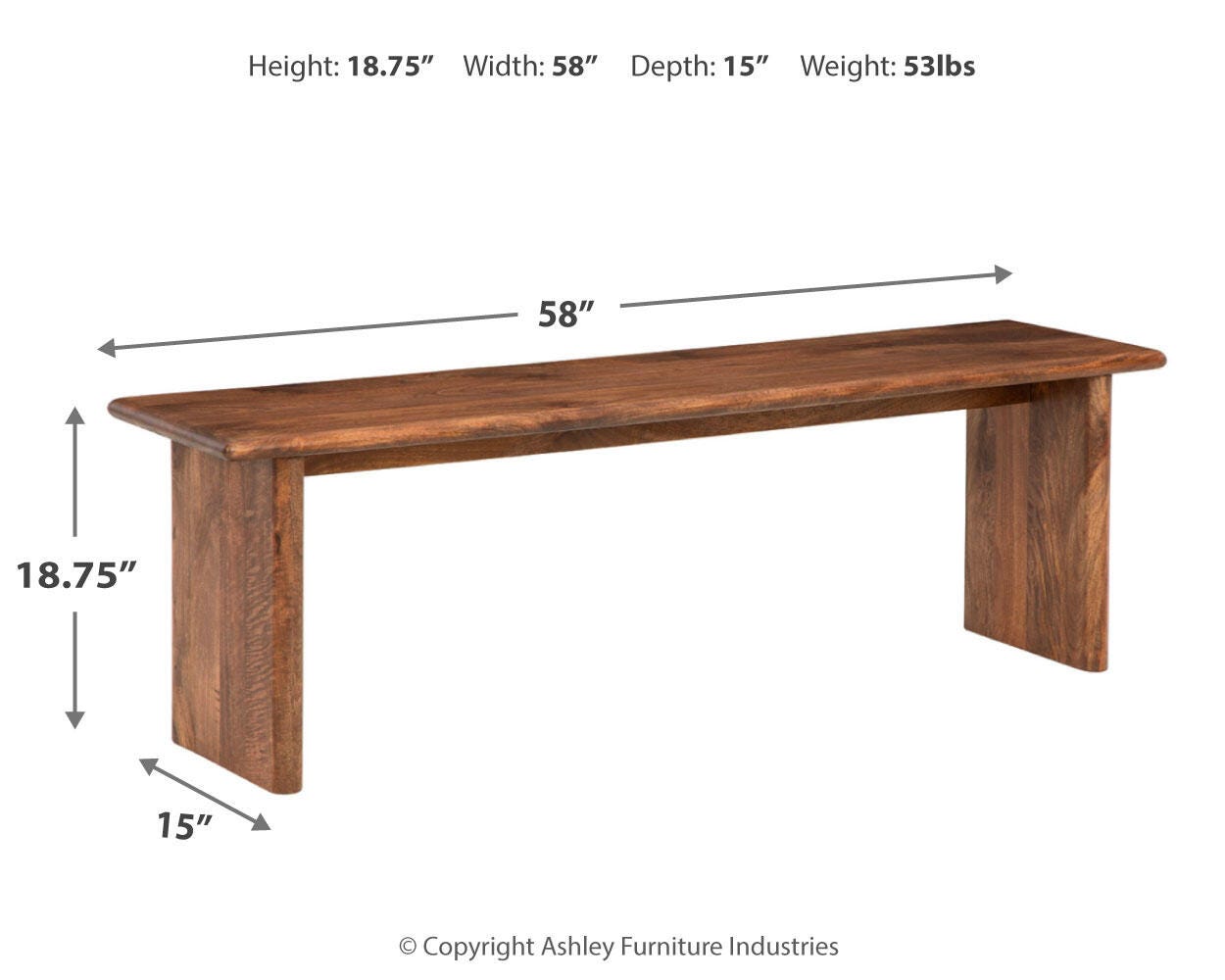 Isanti Dining Bench - image 4