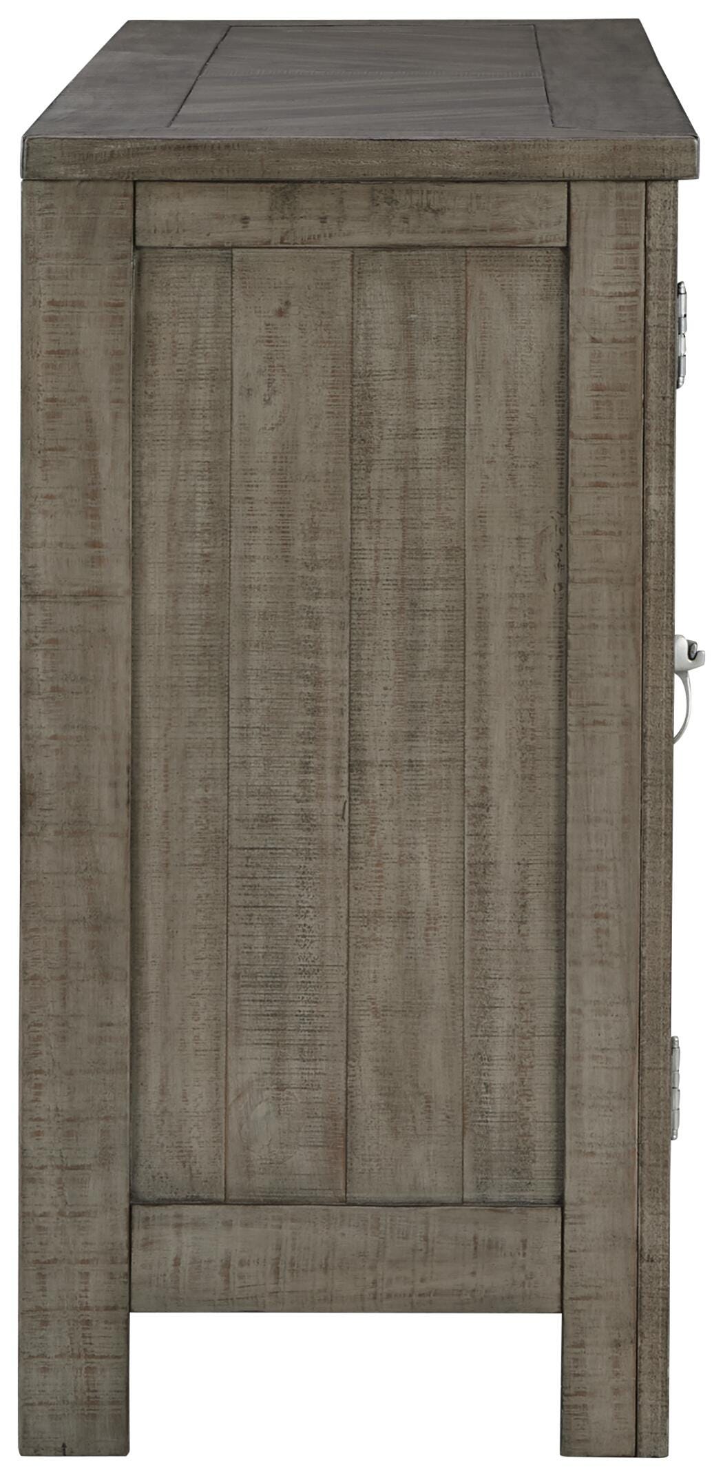 Krystanza Dining Server with Metal Framed Doors | Ashley