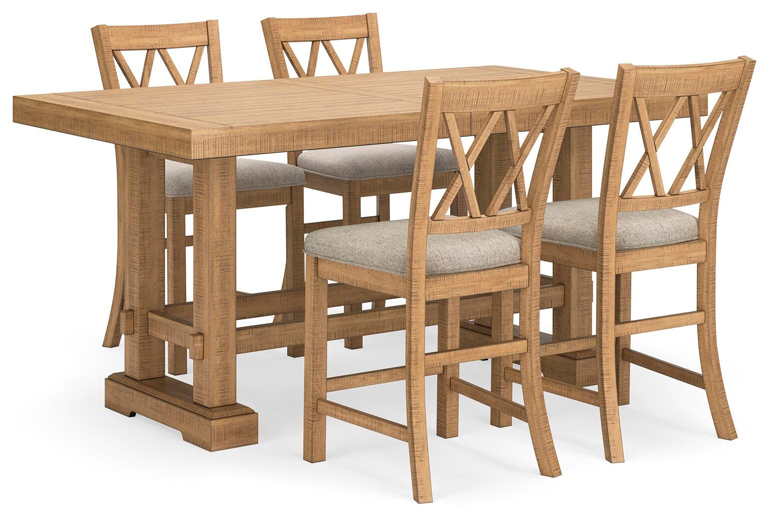 Havonplane Counter Height Dining Table and 4 Barstools, , large