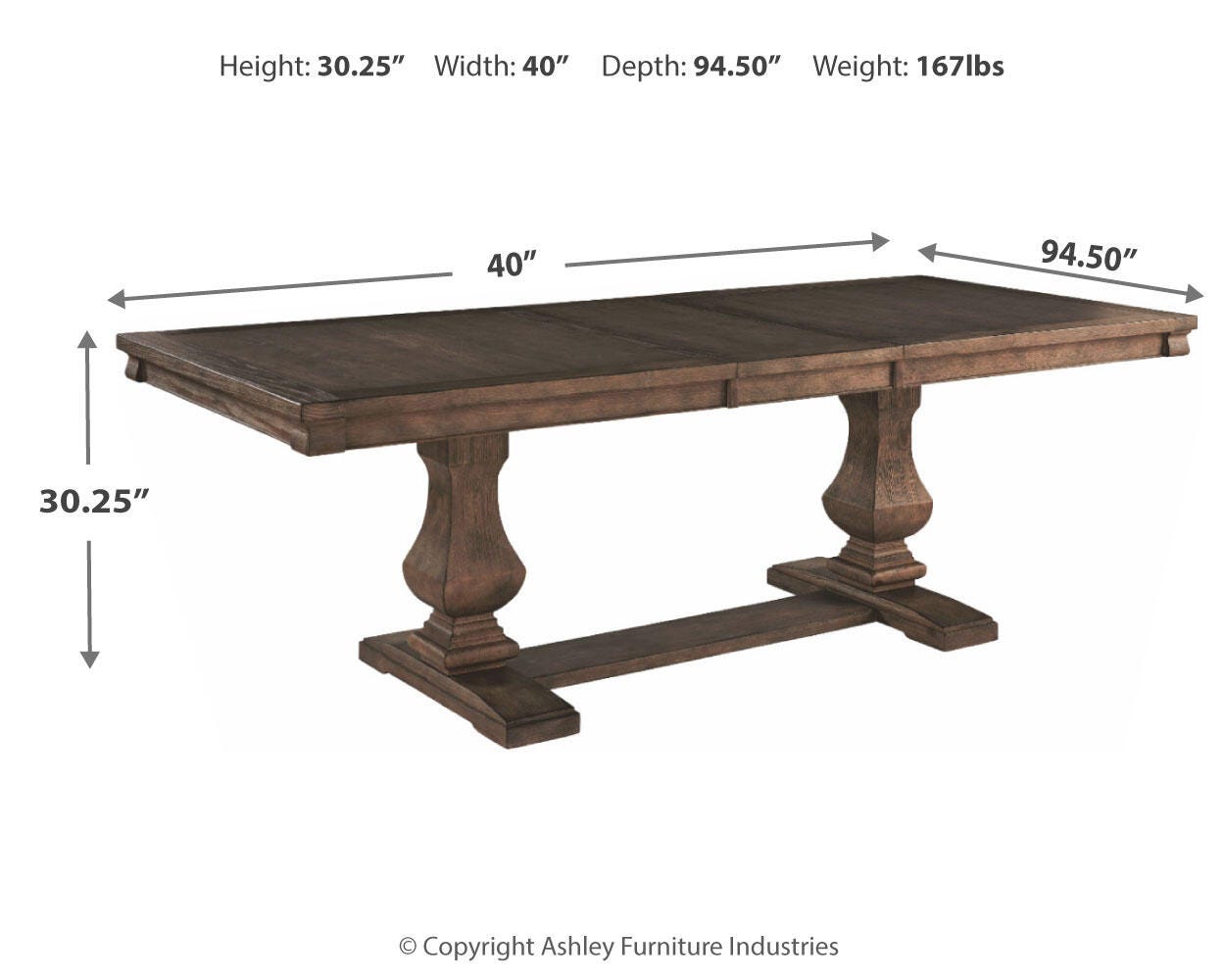 Johnelle Extension Dining Table, , large