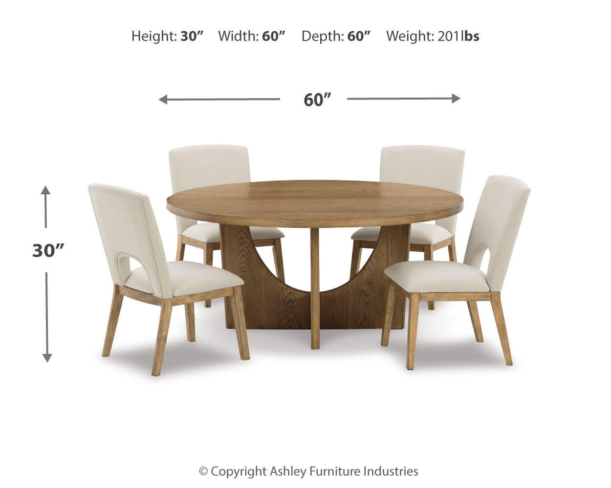 Dakmore Dining Table and 4 Chairs - image 10