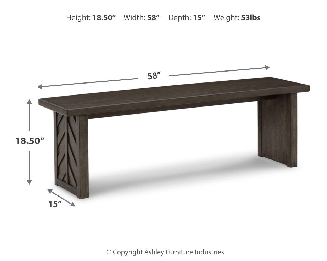 Arkenton 58" Dining Bench - image 7