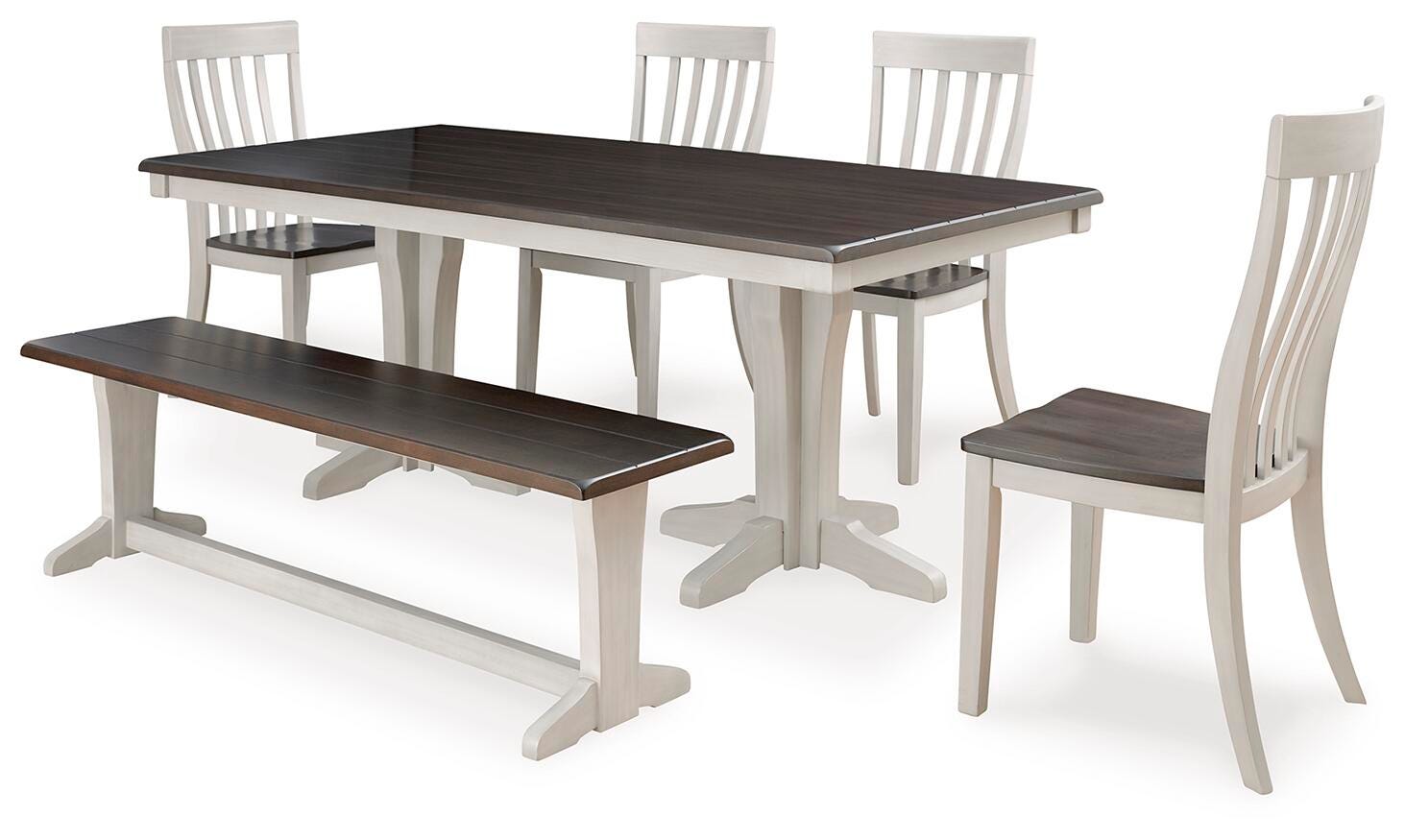 Darborn Dining Table, 4 Chairs and Bench - image 2