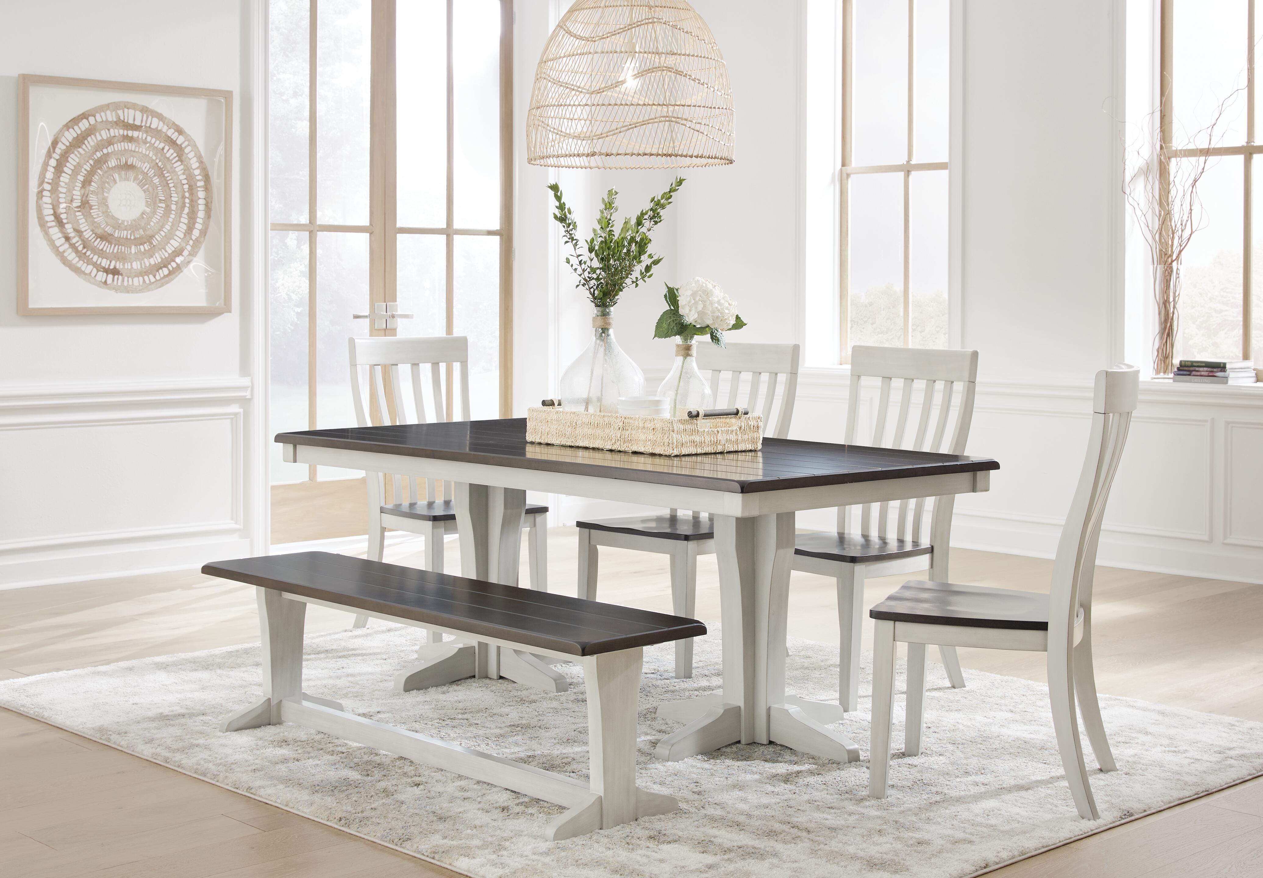Darborn Dining Table, 4 Chairs and Bench - image 1