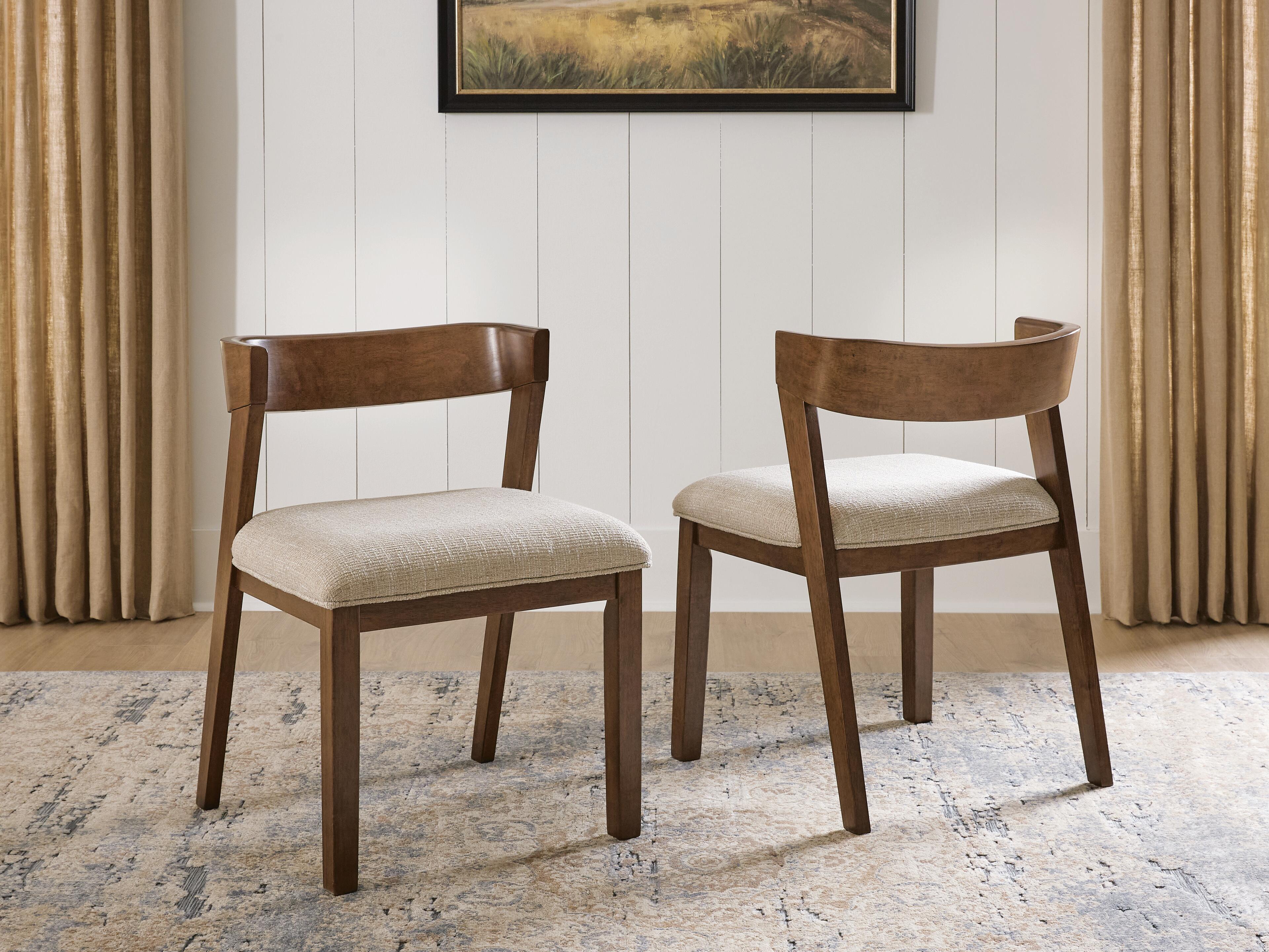Kristiland Dining Chair, Warm Brown, rollover