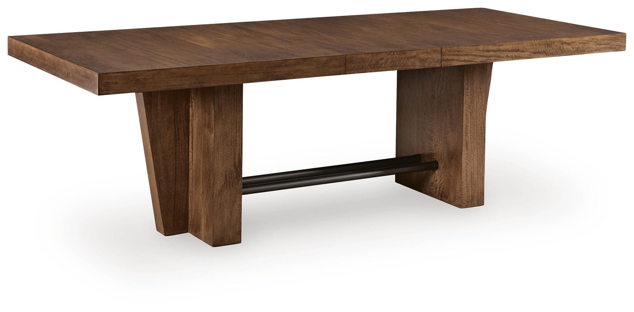 Kristiland Dining Extension Table, Warm Brown, large