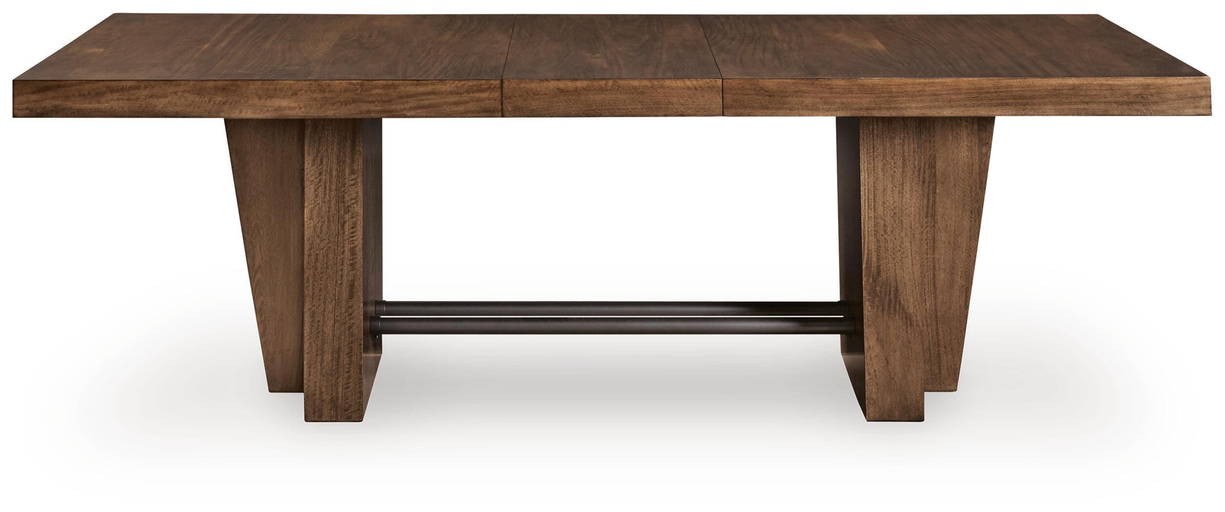 Kristiland Dining Extension Table, Warm Brown, large