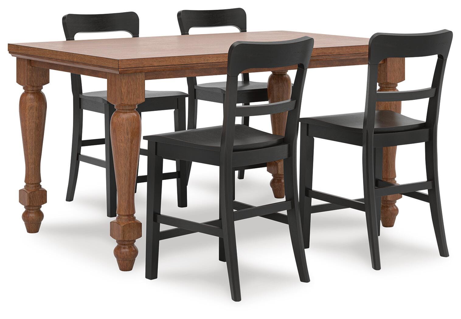 Greddinton Counter Height Dining Table and 4 Barstools - image 1