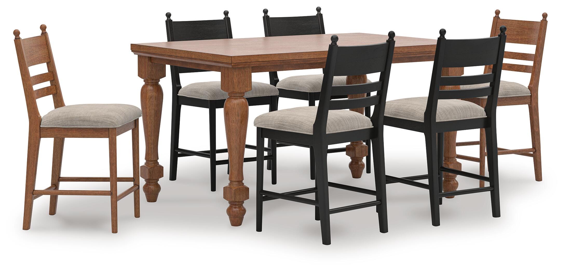 Greddinton Counter Height Dining Table and 6 Barstools - image 1