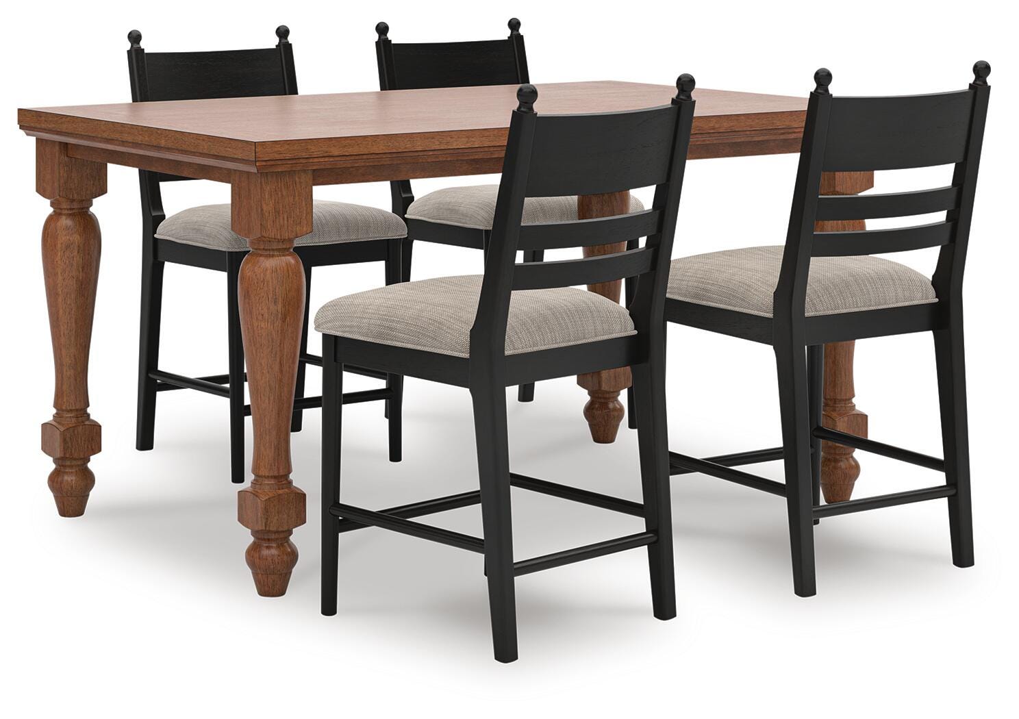 Greddinton Counter Height Dining Table and 4 Barstools - image 1