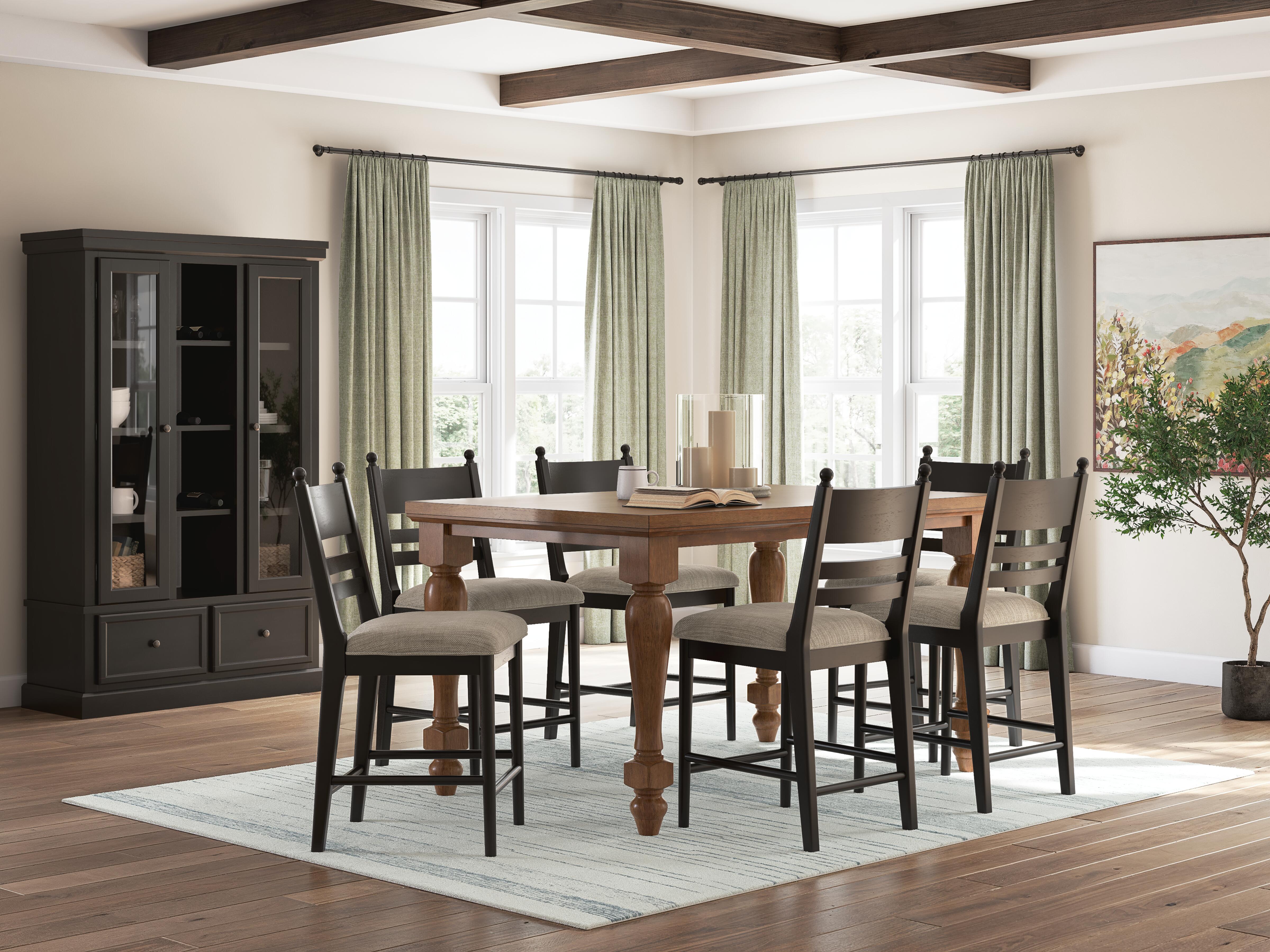 Chadworth Counter Height Dining Table and 6 Barstools, , rollover