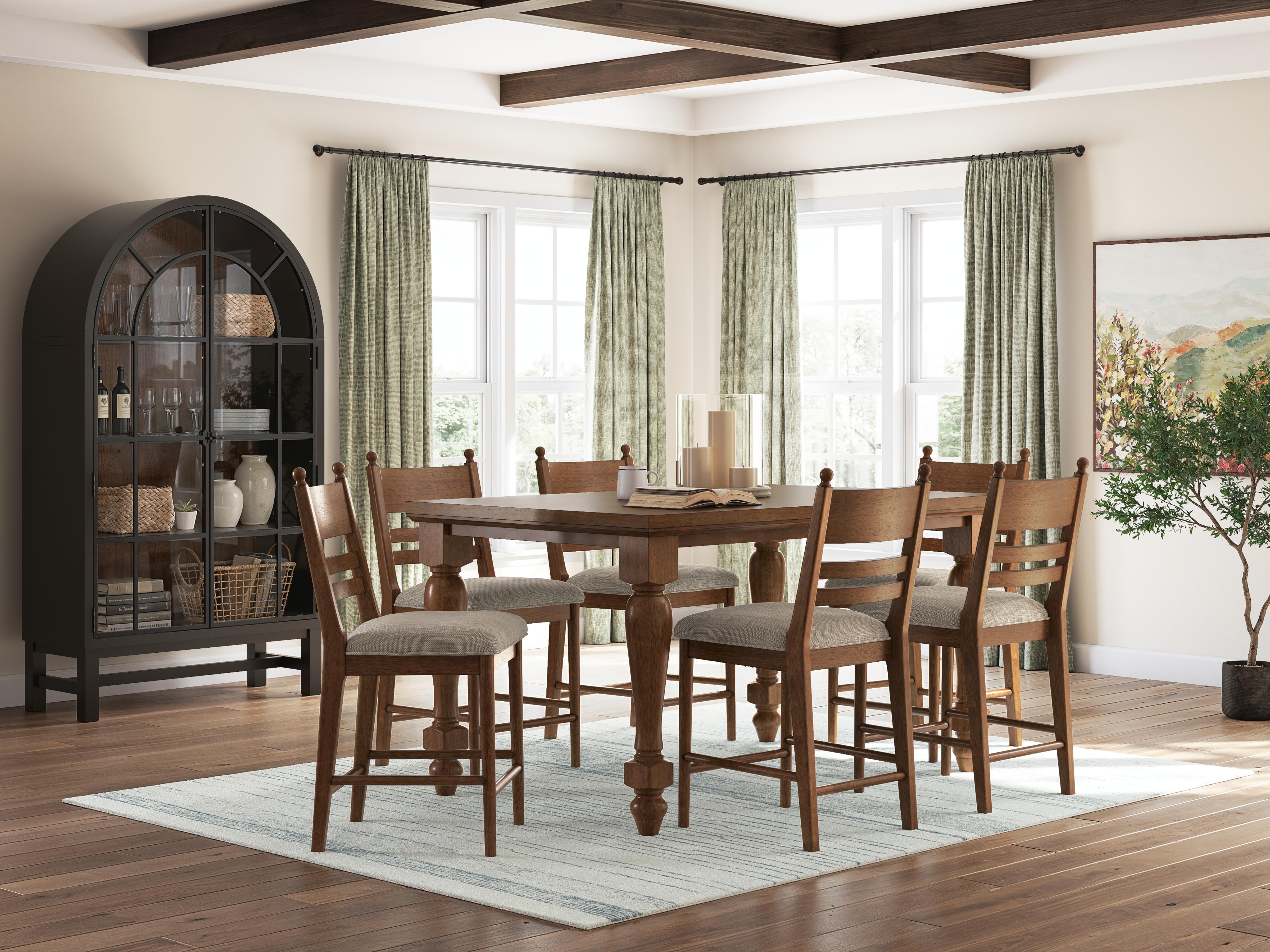 Chadworth Counter Height Dining Table and 6 Barstools, , rollover