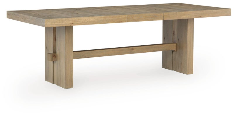 Crendlin Dining Extension Table, Light Brown