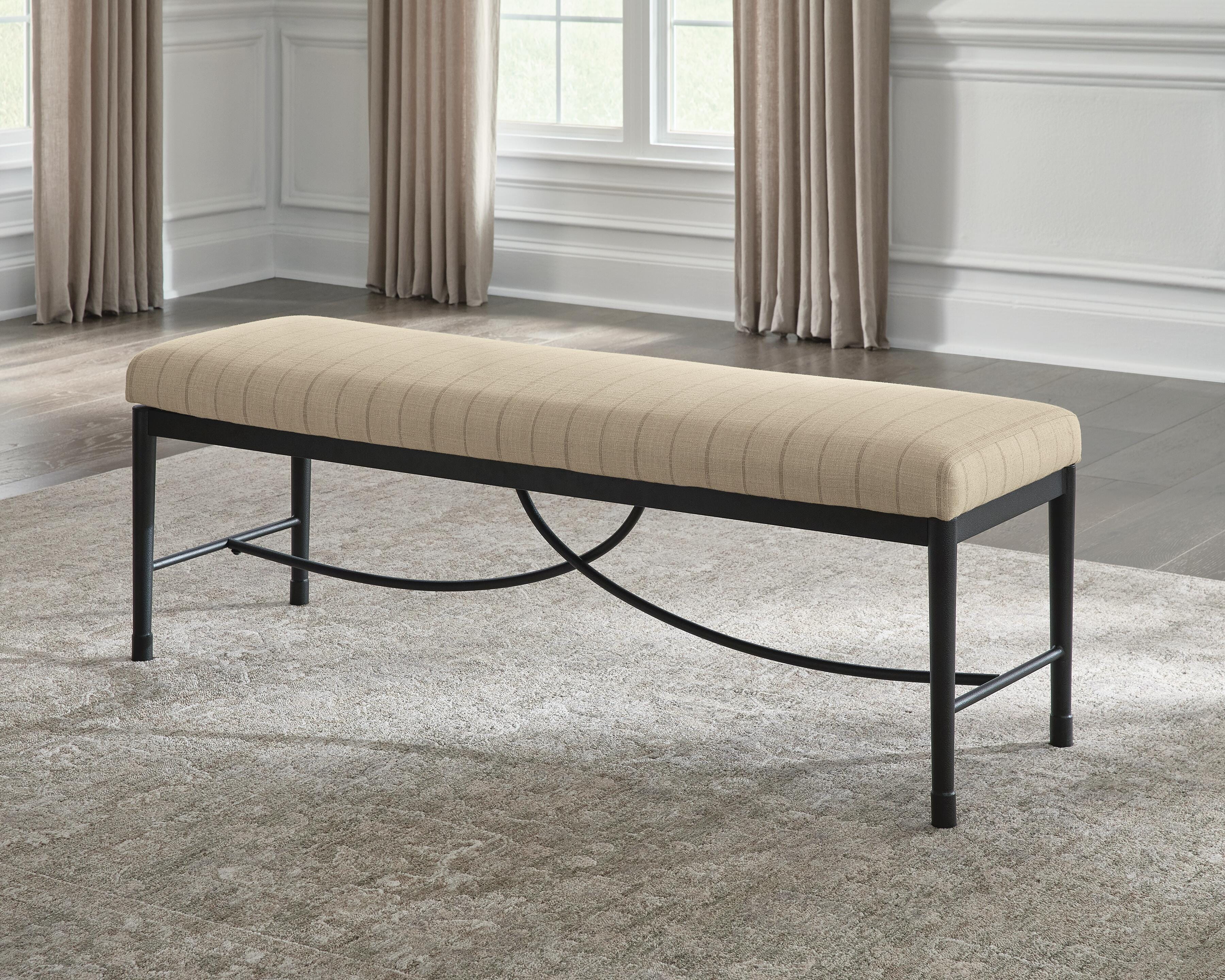 Banco de comedor tapizado Ella Grove de 56" - image 1