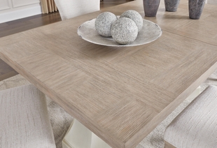 Jorlaina Dining Table and 8 Chairs