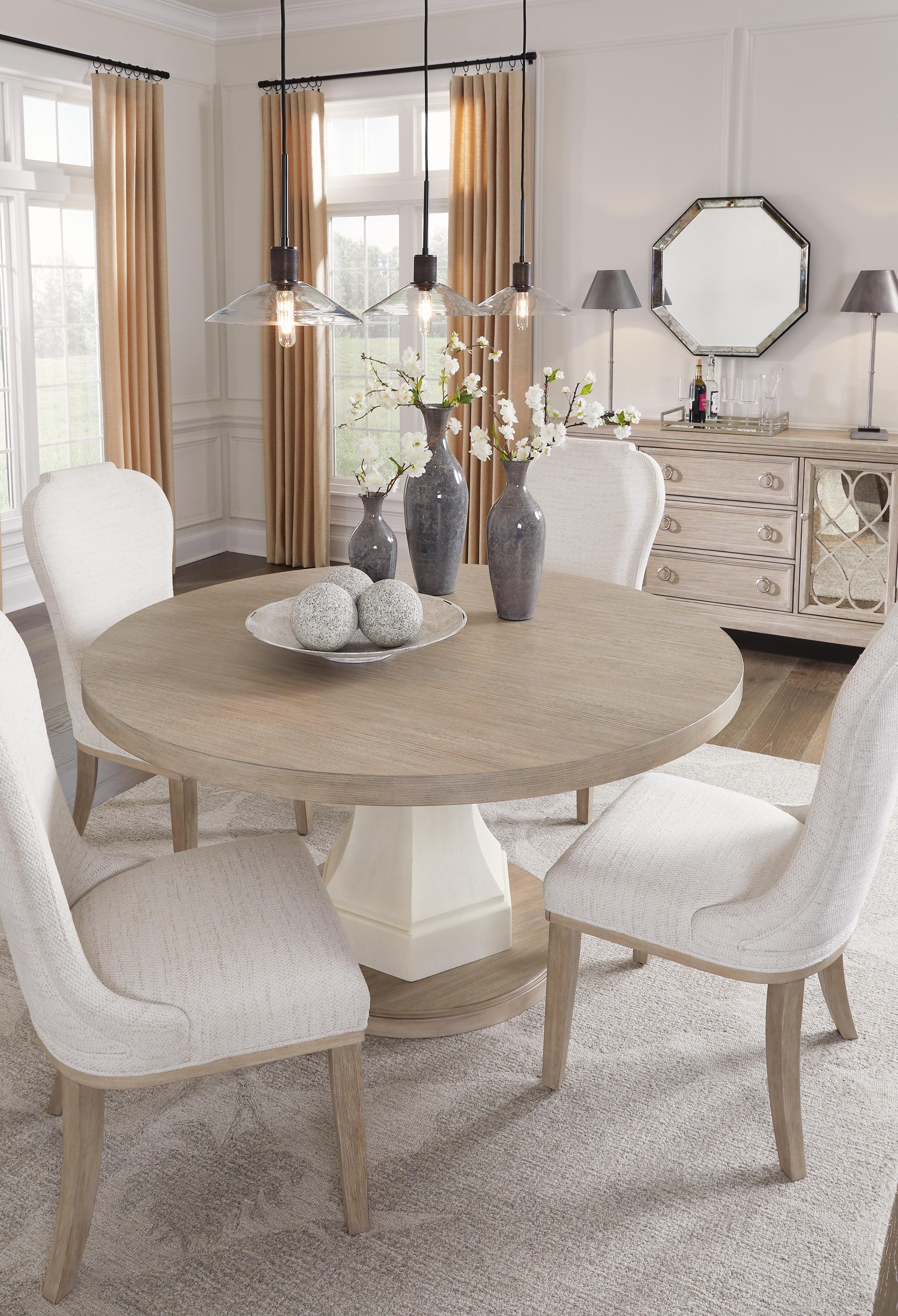 Jorlaina Dining Table and 4 Chairs with Storage, , large