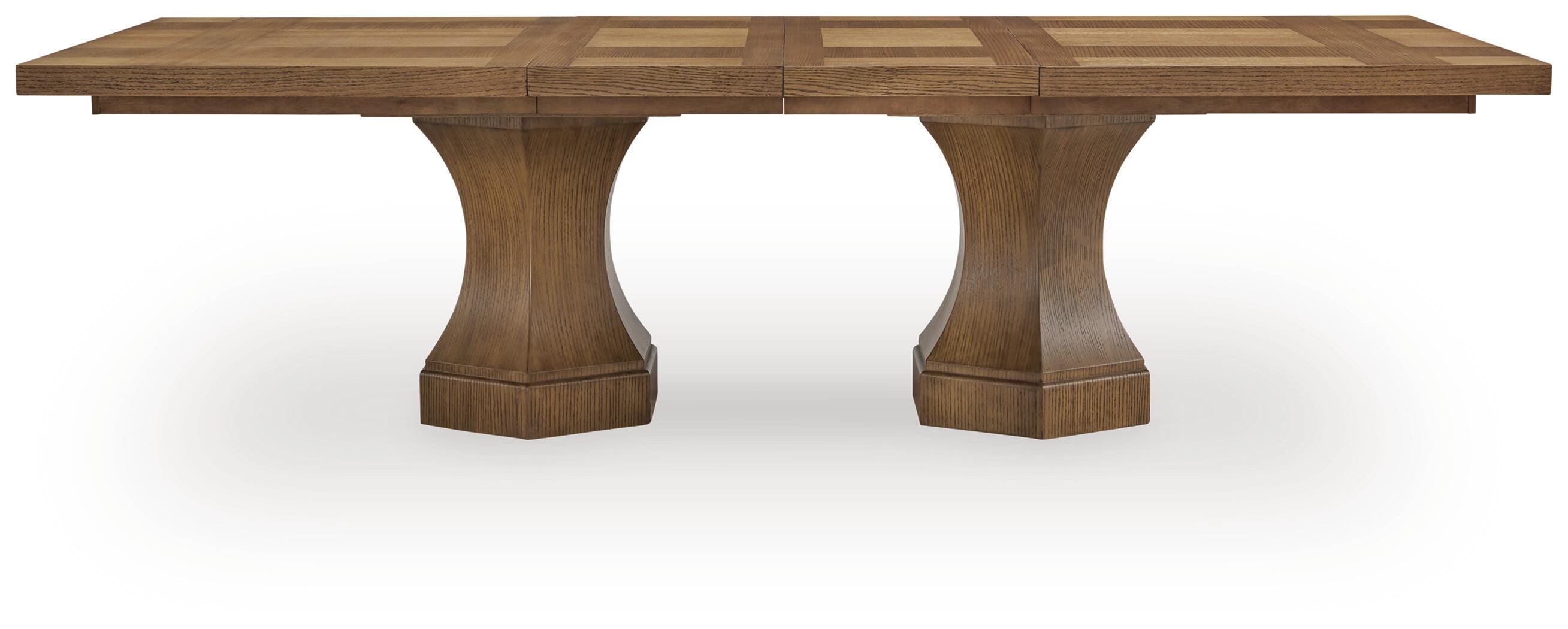 Jorlaina Dining Extension Table, Brown, large