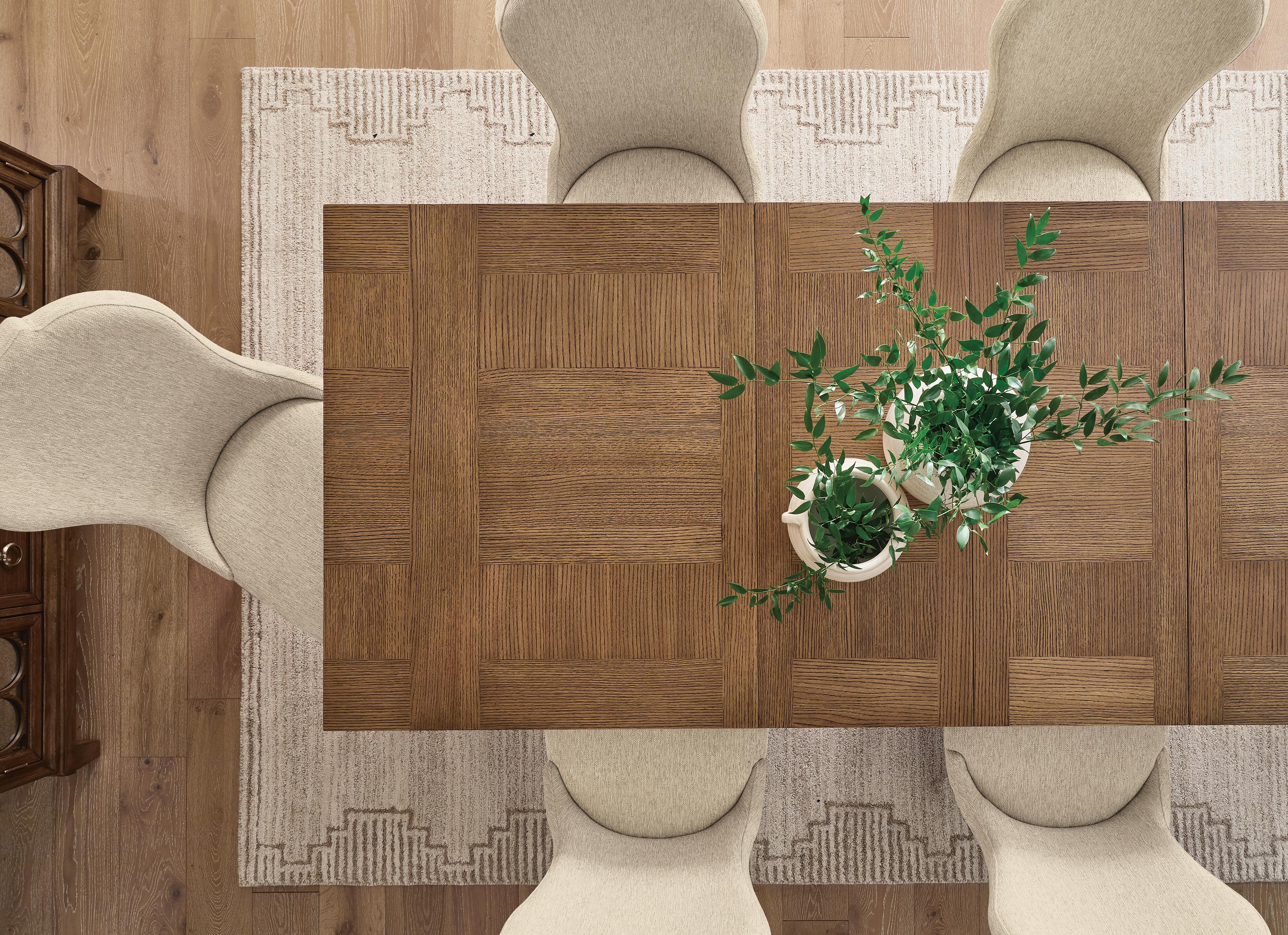 Jorlaina Dining Extension Table, Brown, large
