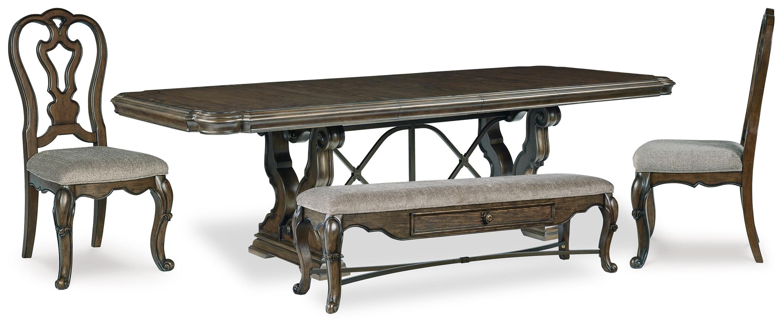 Maylee Dining Table, 2 Chairs and Bench - image 1