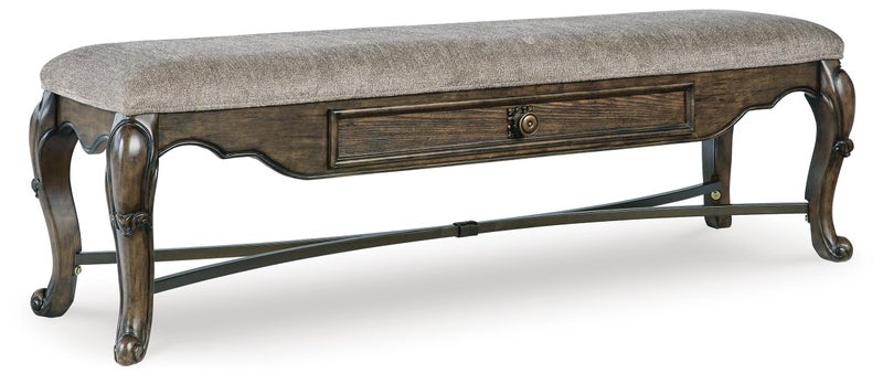 Maylee 63" Dining Bench, Dark Brown