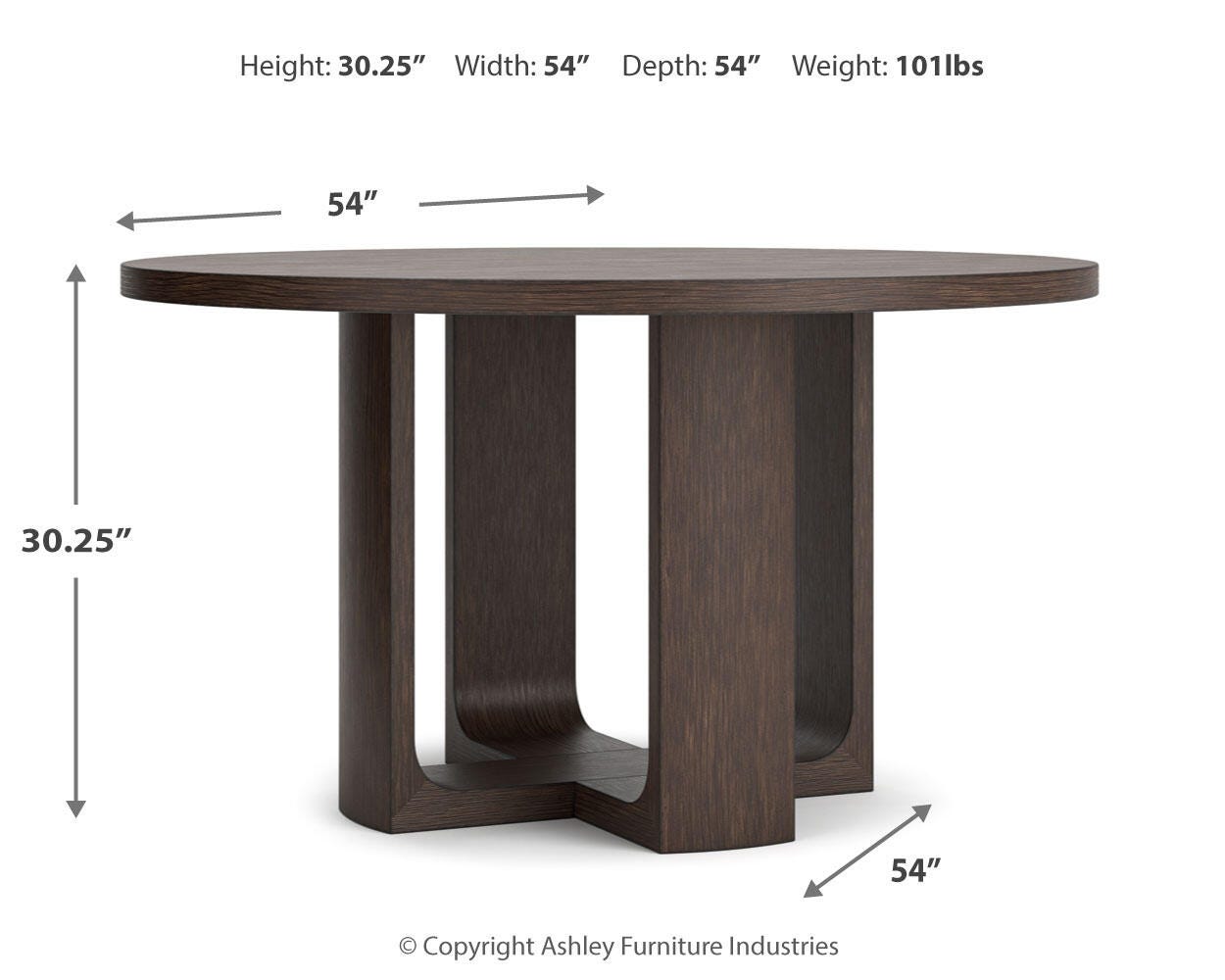 ASHLEY 家具　ラウンドテーブル Signature Design by Ashley Charrell Round Dining Table - Walmart.com