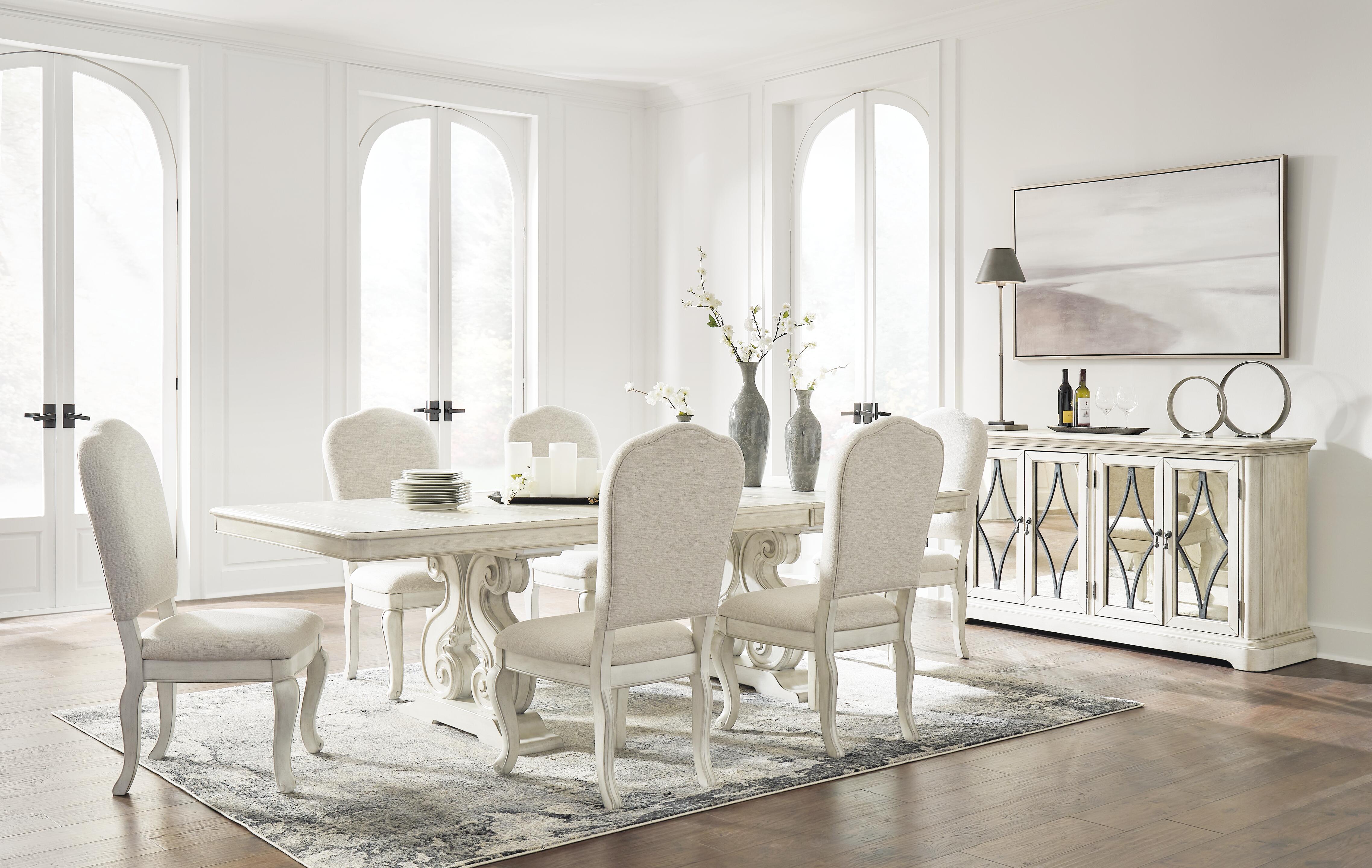 Arlendyne Dining Extension Table, 6 Chairs and Server - image 1